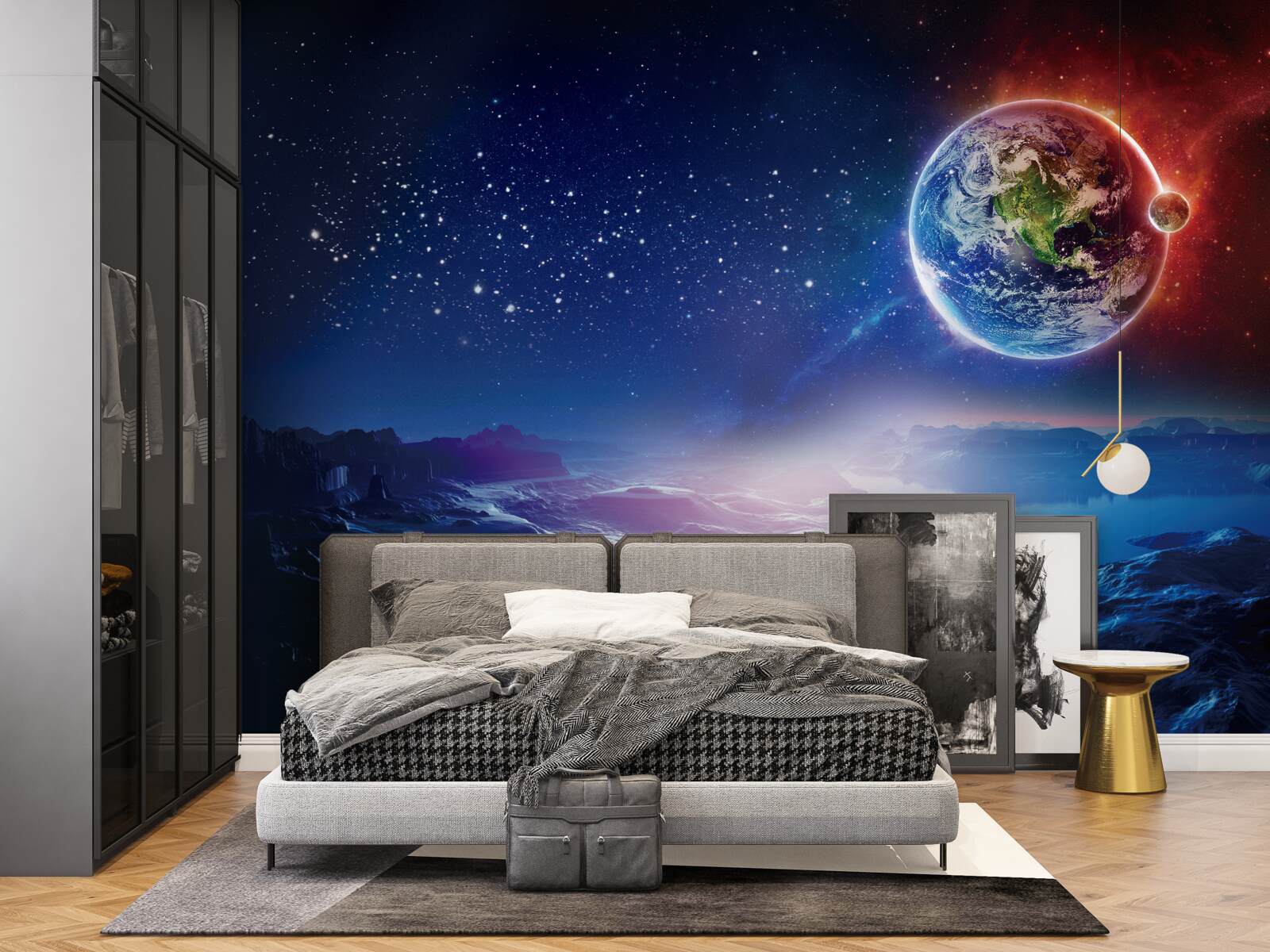 Fototapeta pohľad na Zem z inej planéty