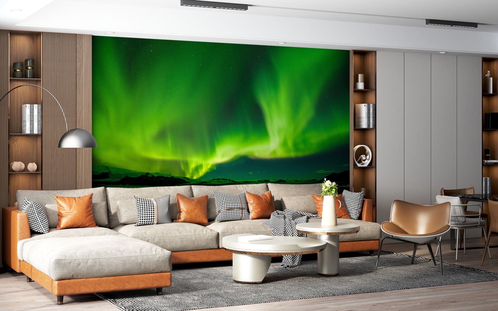 Fototapeta podmanivo veľkolepá polárna žiara