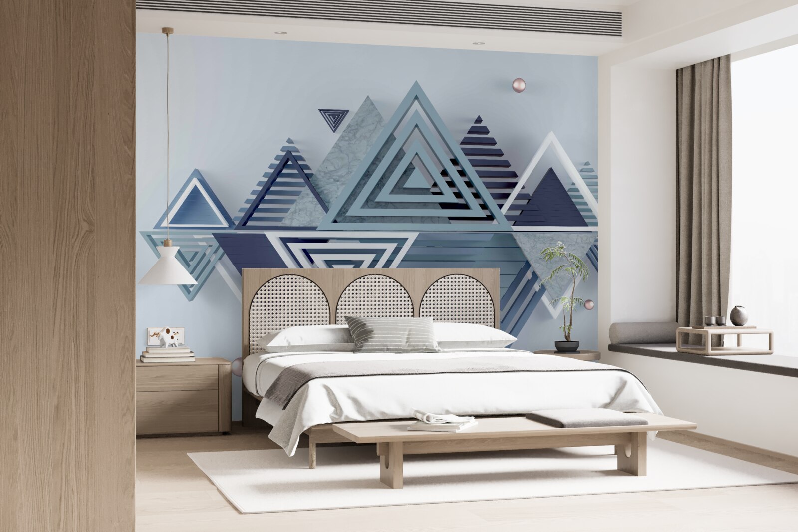 Fototapeta farebné a abstraktné trojuholníkové tvary