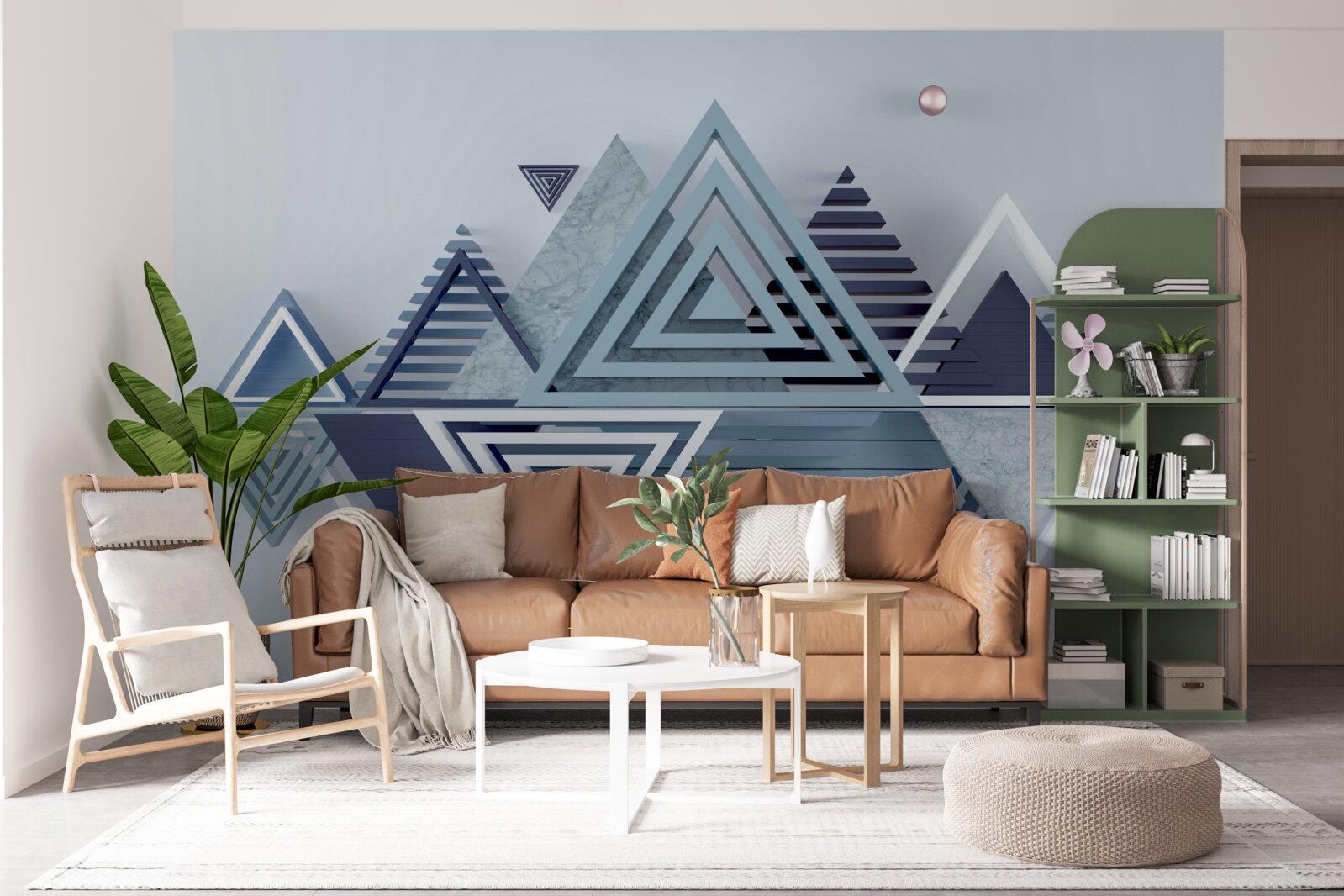 Fototapeta farebné a abstraktné trojuholníkové tvary