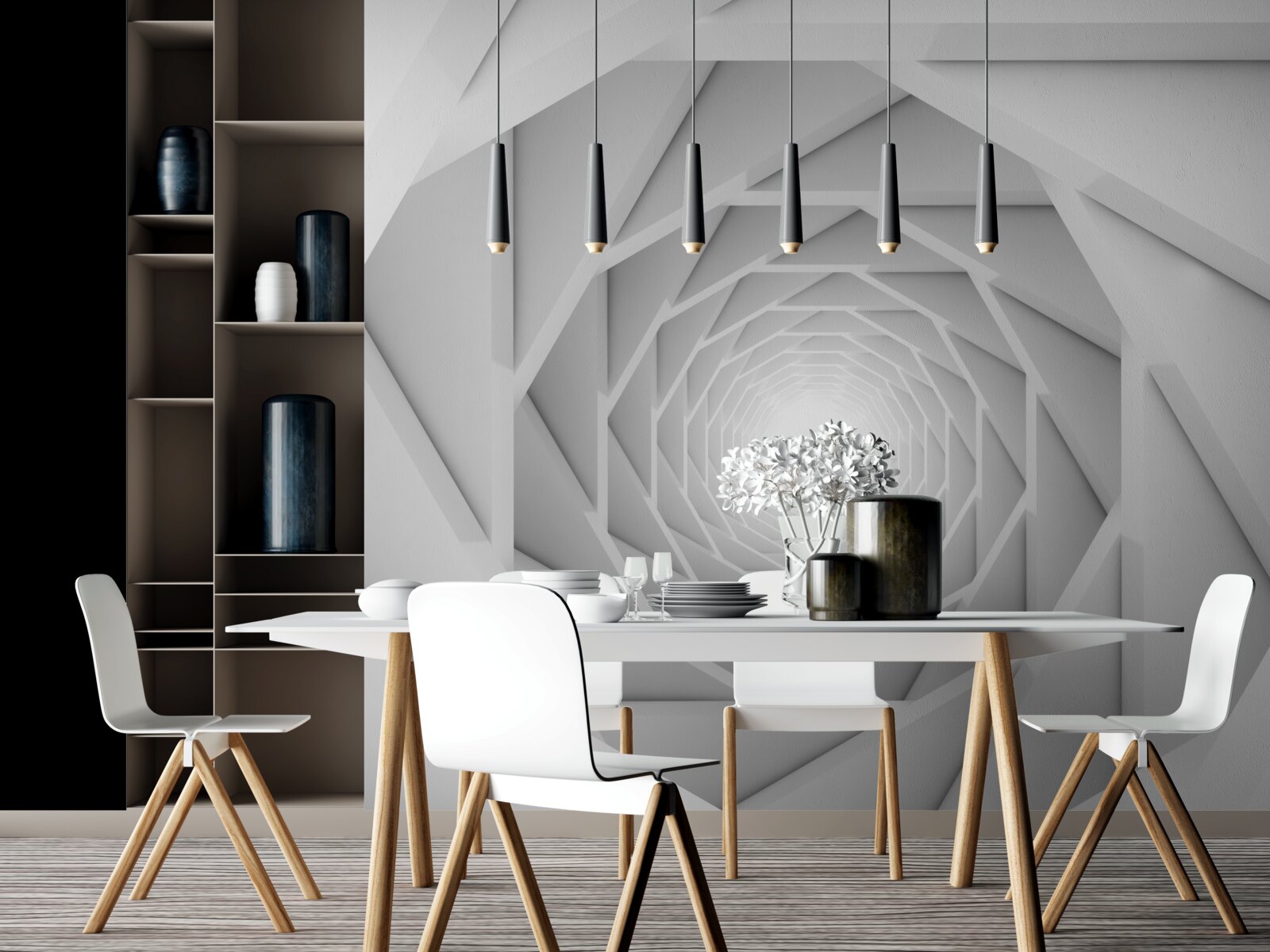 Fototapeta svetlý kľukatý priechod