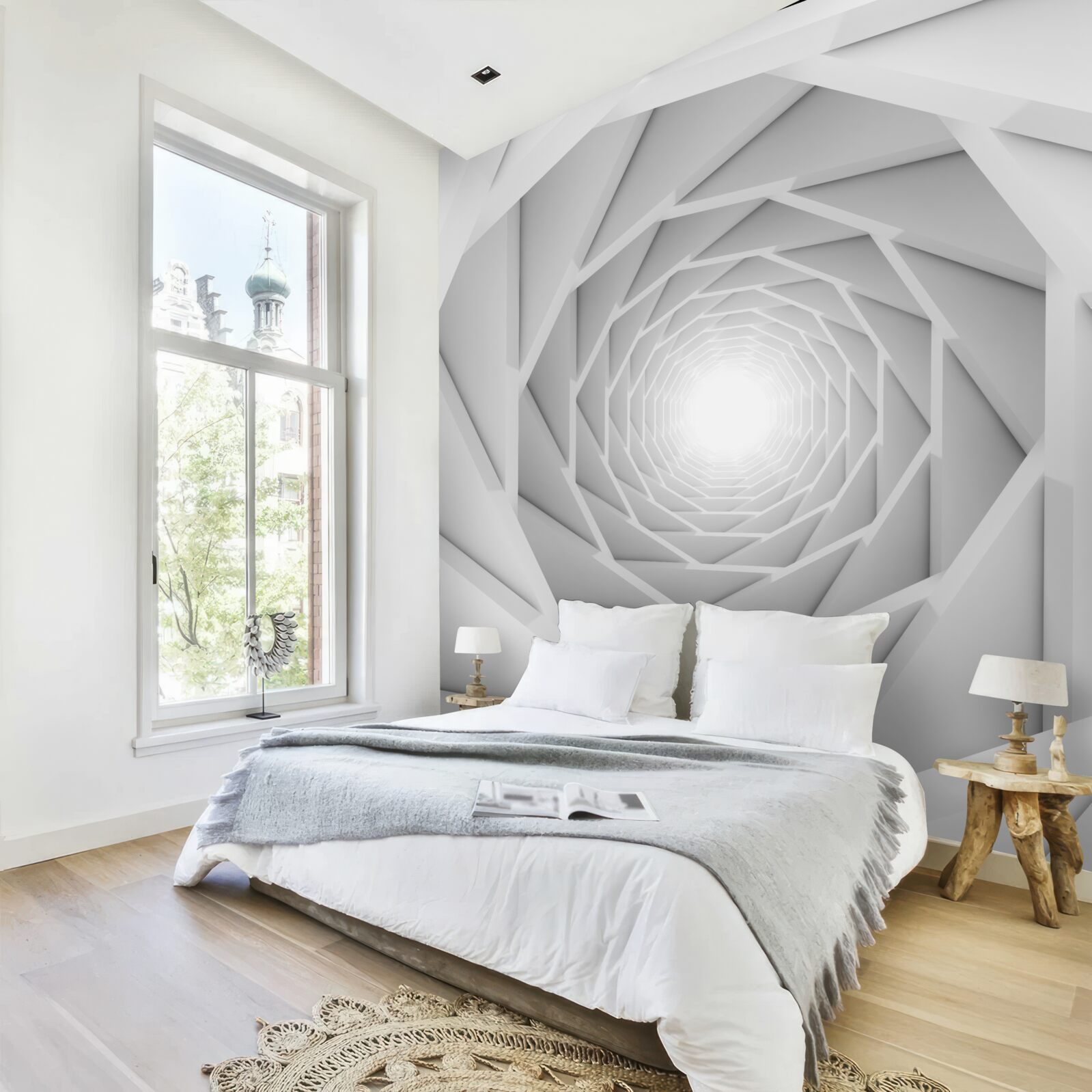 Fototapeta svetlý kľukatý priechod