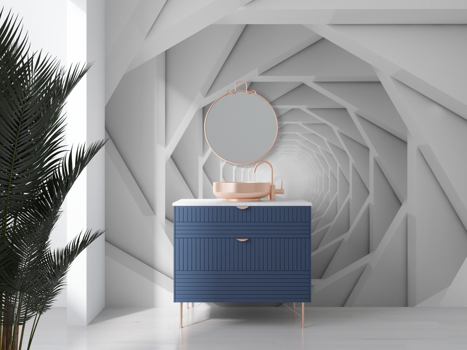 Fototapeta svetlý kľukatý priechod