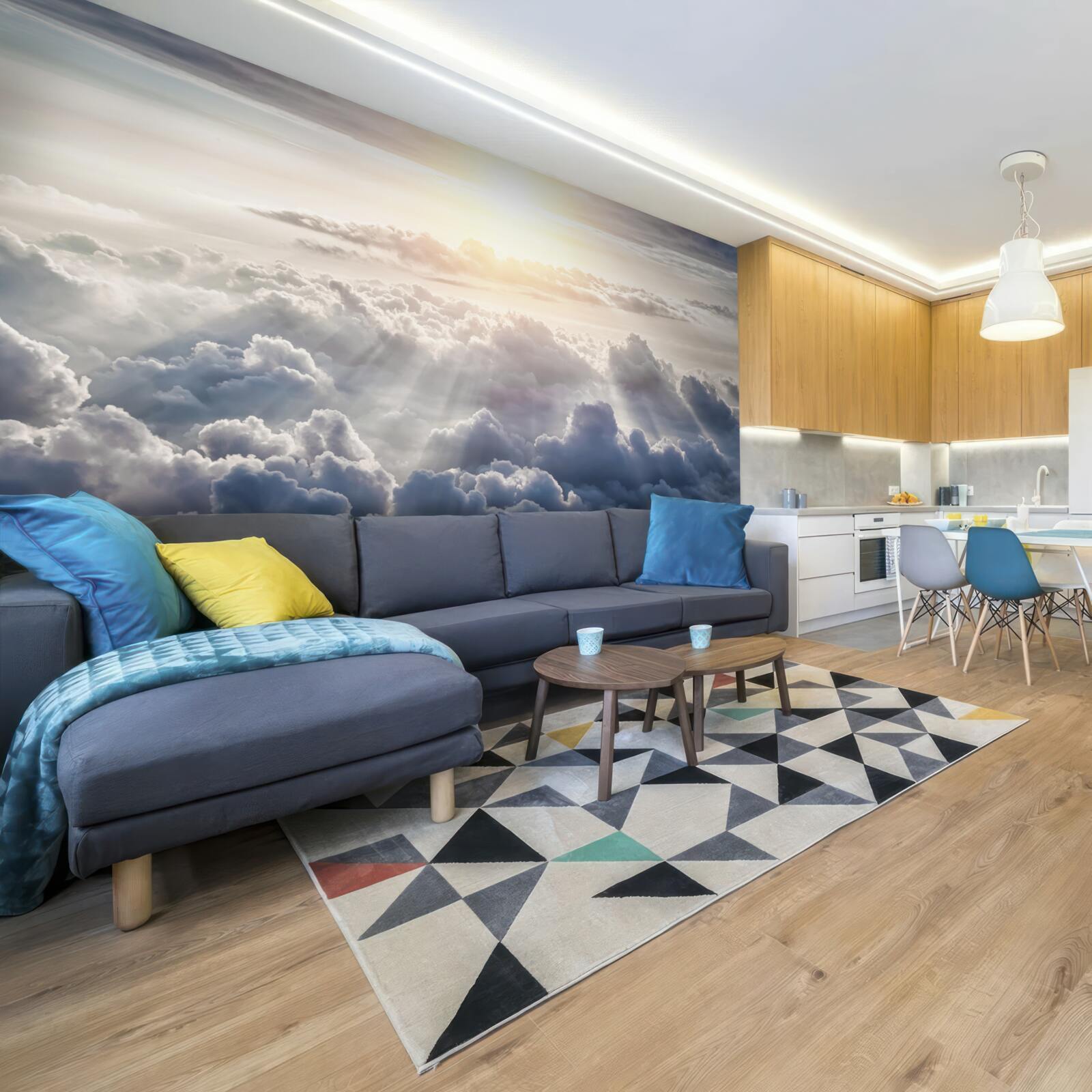 Fototapeta Svetlo bolo vysoko nad bujnými mrakmi