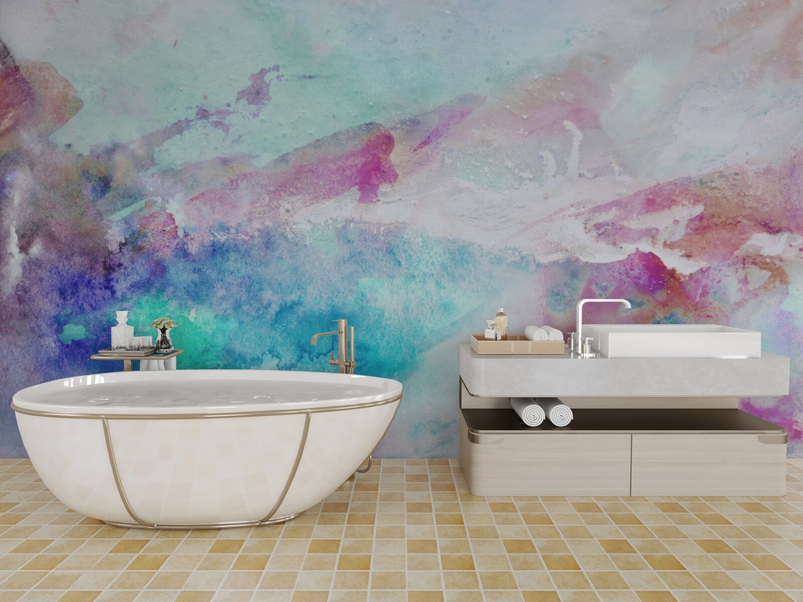 Fototapeta pozadie rozmazaných odtieňov