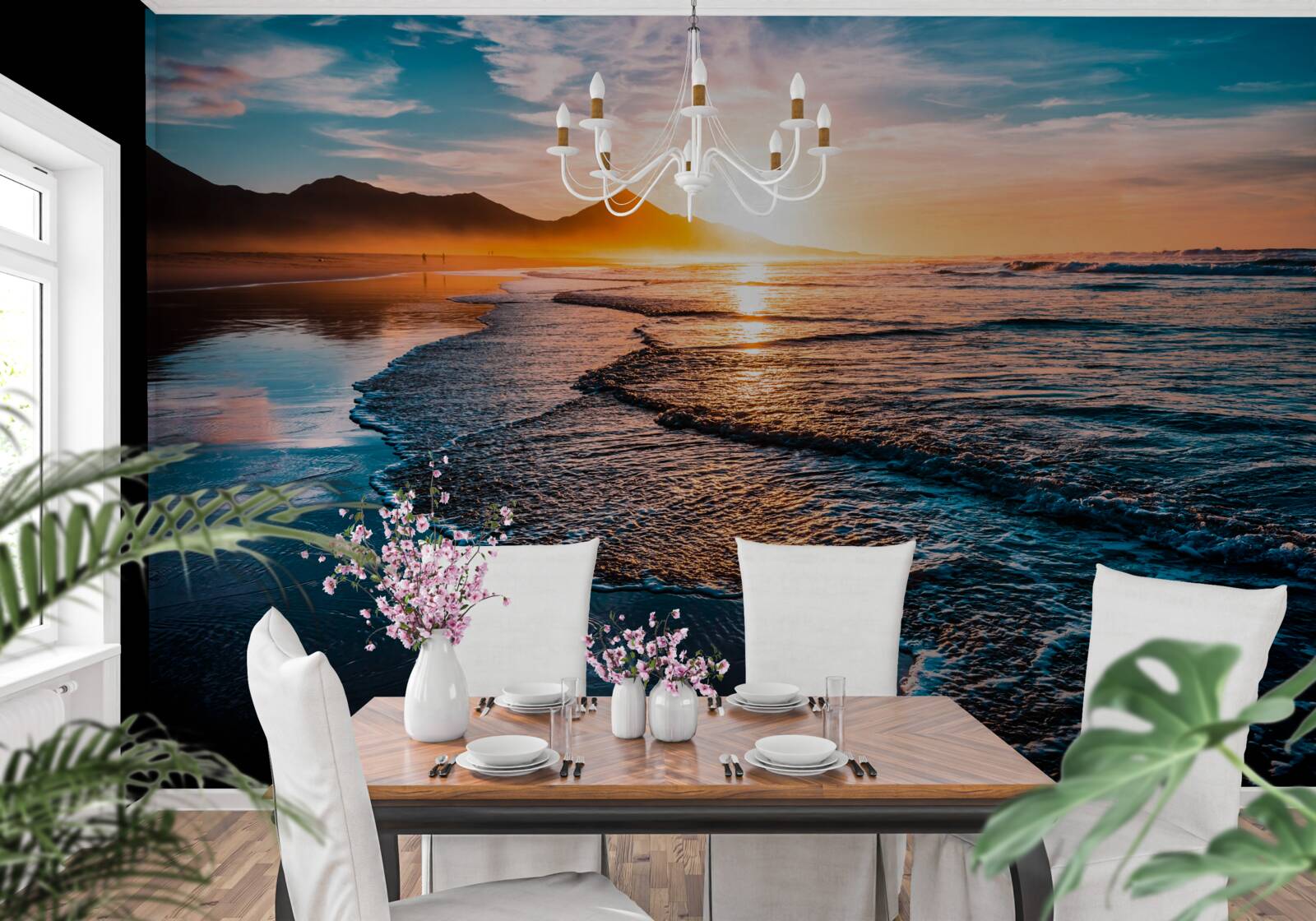 Fototapeta voda odráža slnečné svetlo