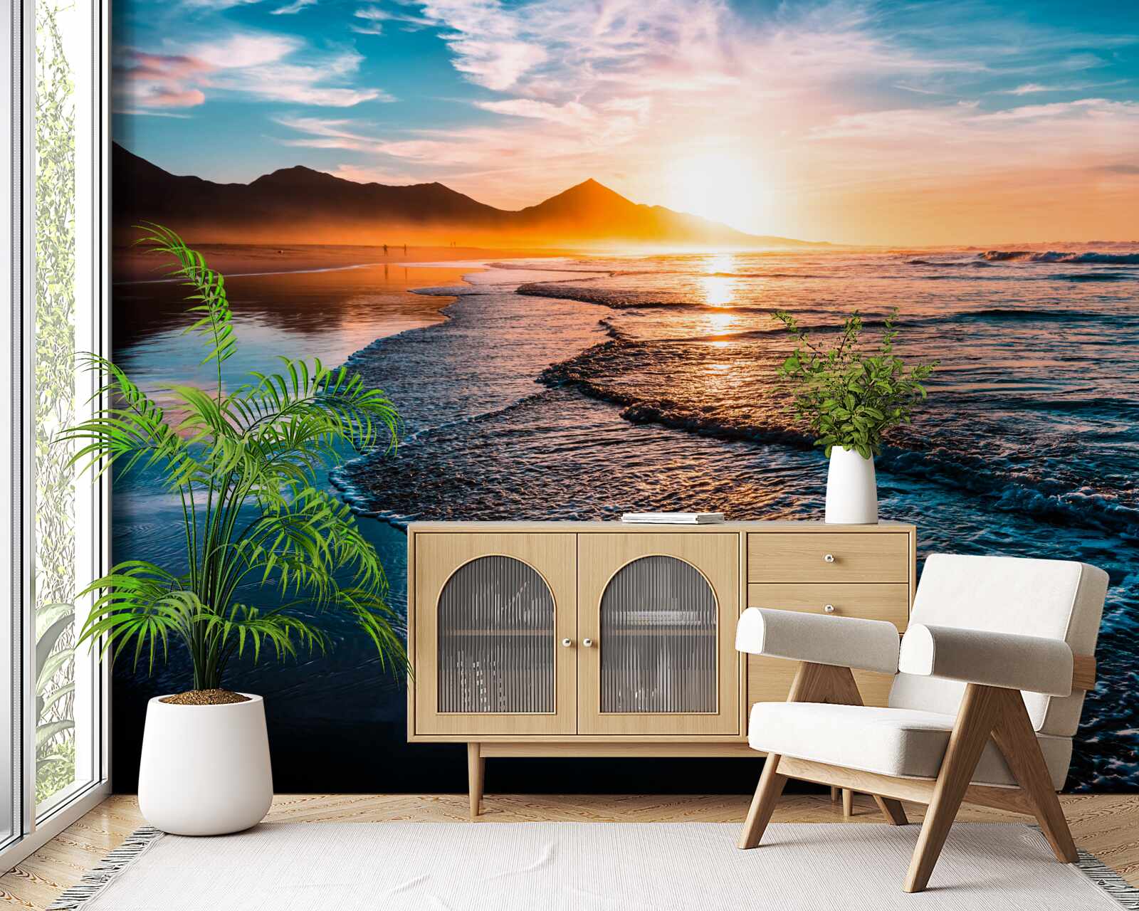 Fototapeta voda odráža slnečné svetlo