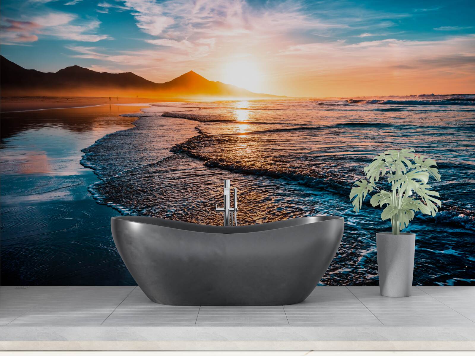 Fototapeta voda odráža slnečné svetlo