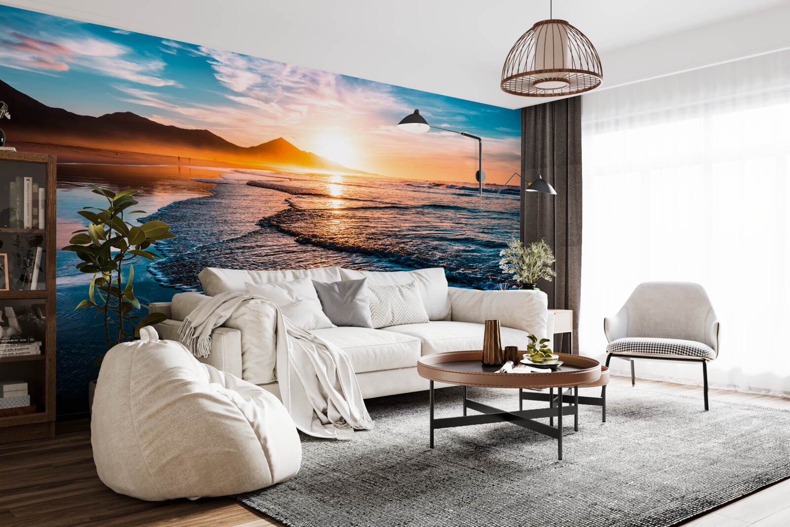 Fototapeta voda odráža slnečné svetlo