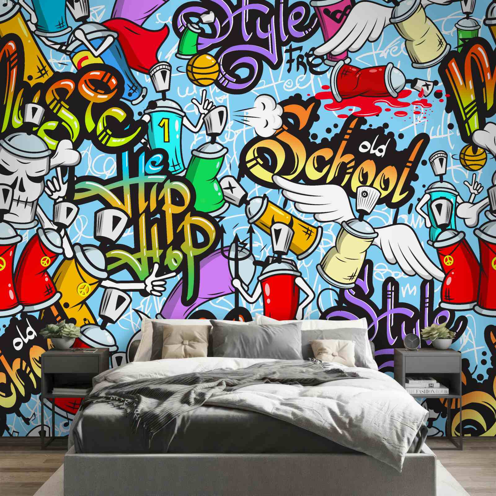 Fototapeta graffiti v rôznych farbách