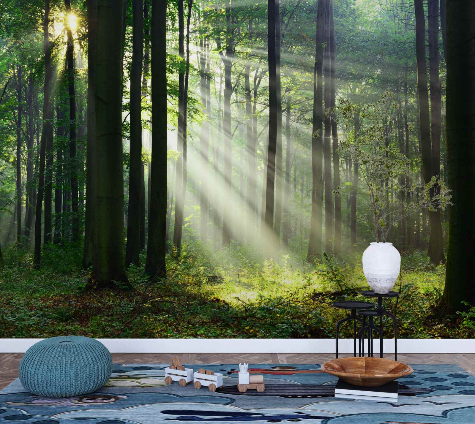 Fototapeta ranný les