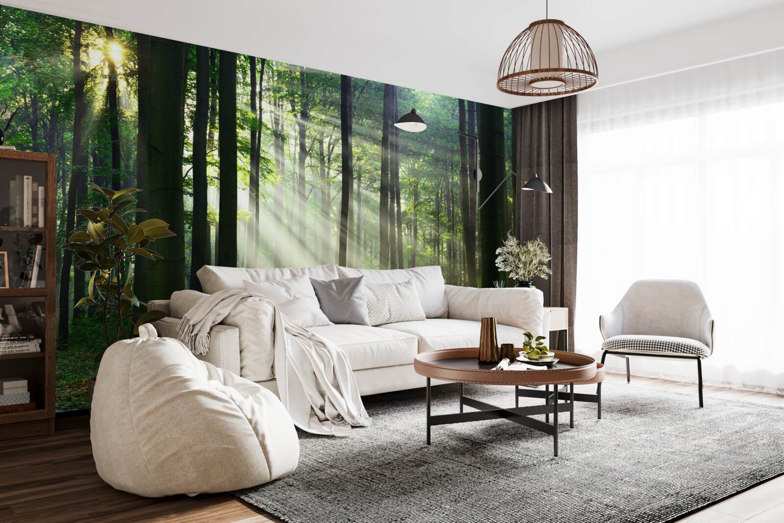 Fototapeta ranný les