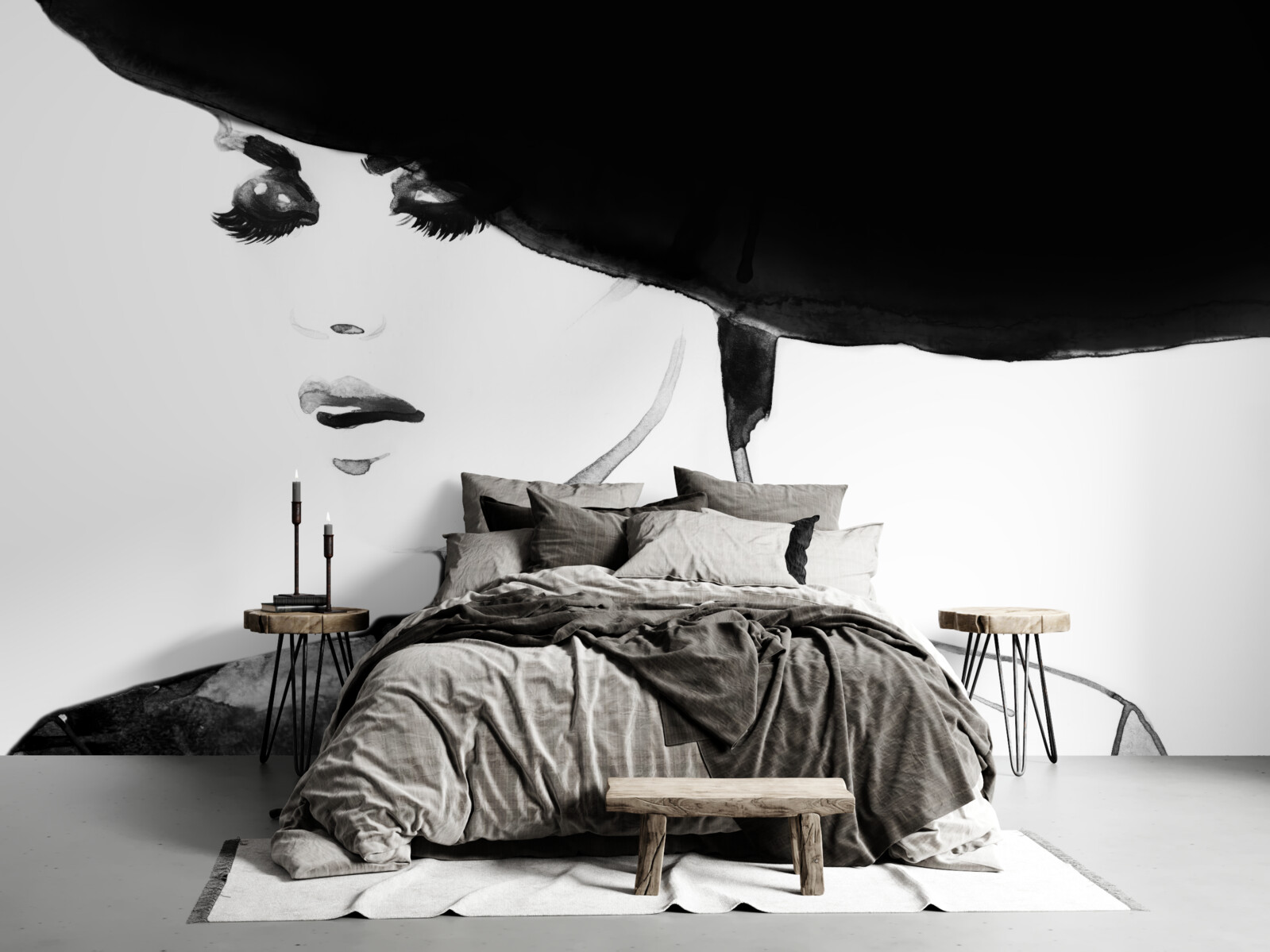 Fototapeta dievča s klobúkom zobrazené na fotografii