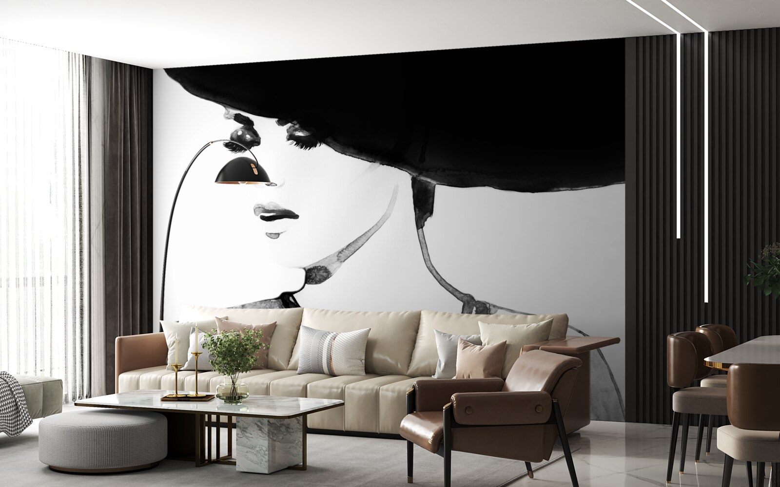 Fototapeta dievča s klobúkom zobrazené na fotografii