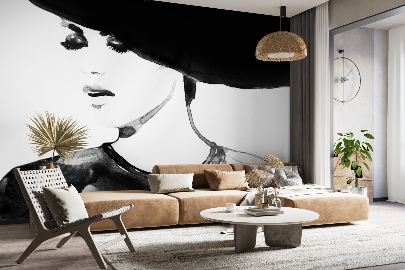 Fototapeta dievča s klobúkom zobrazené na fotografii