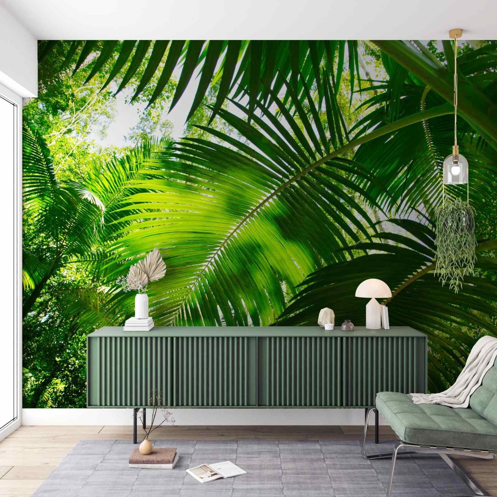 Fototapeta veľké zelené listy