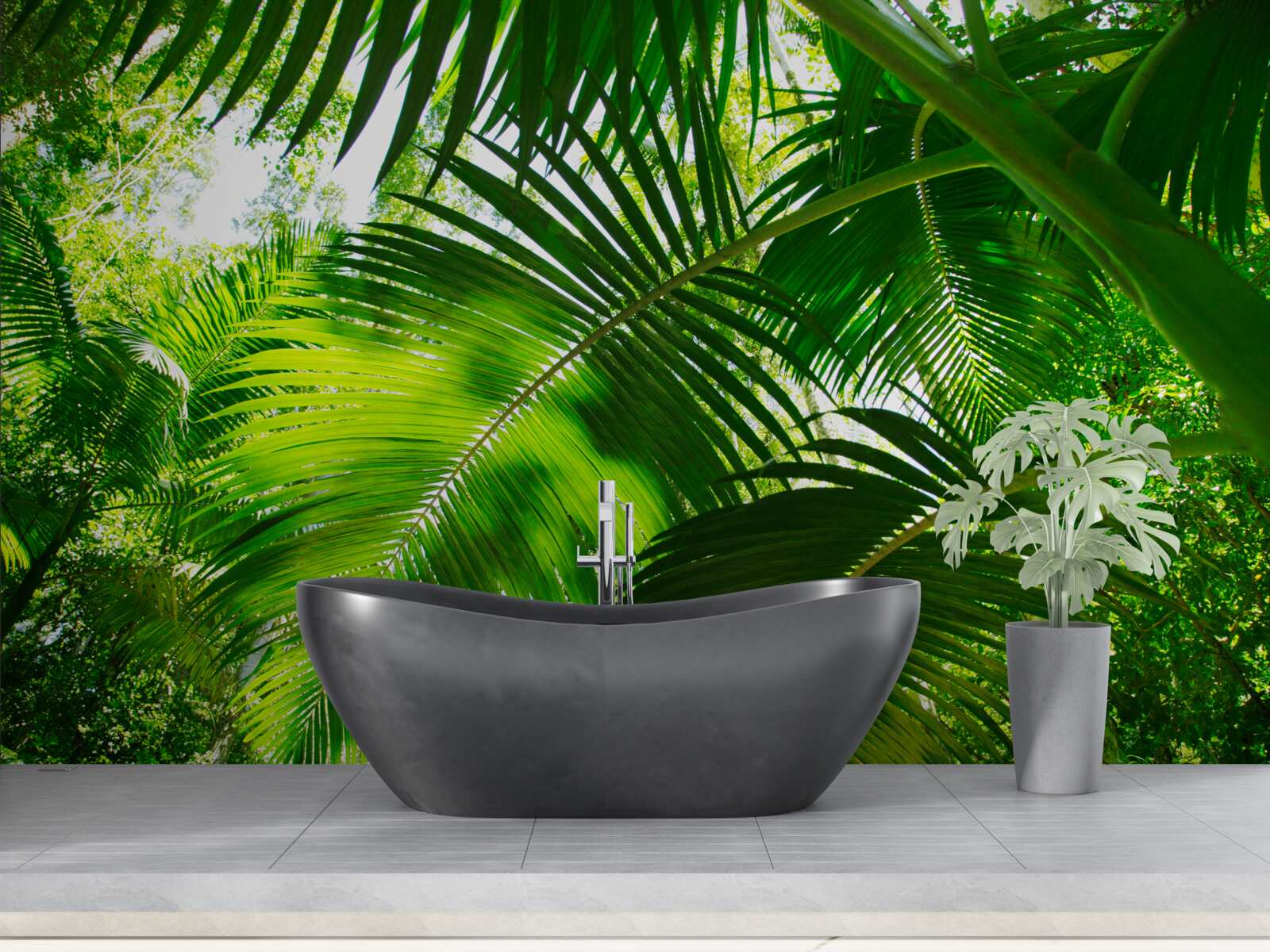 Fototapeta veľké zelené listy