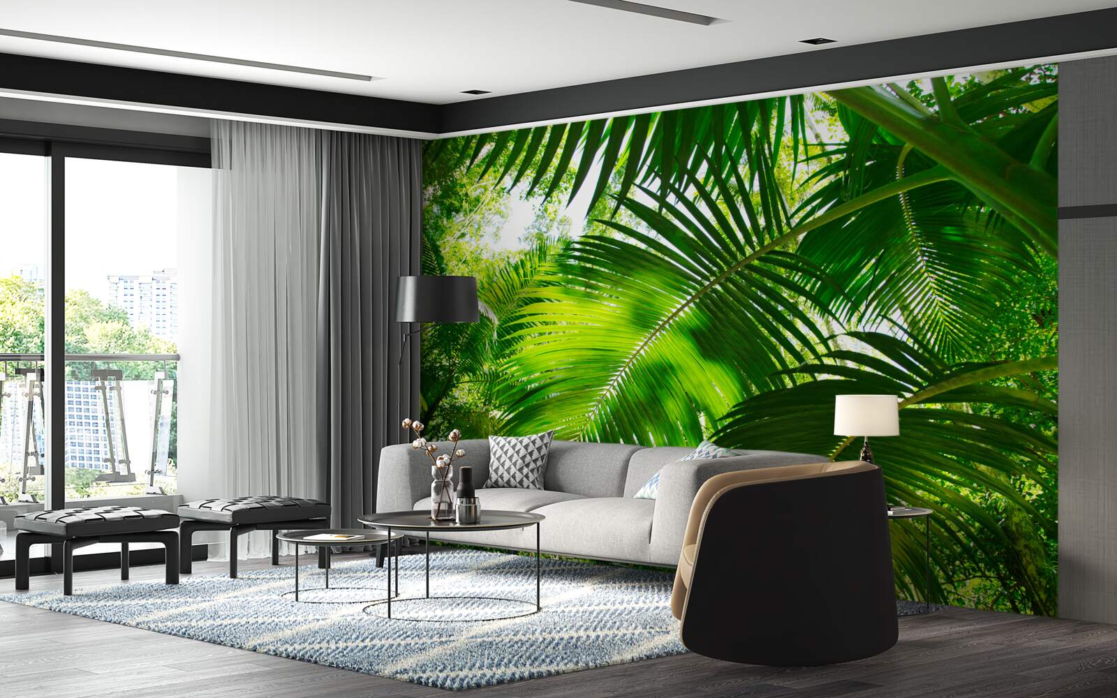 Fototapeta veľké zelené listy