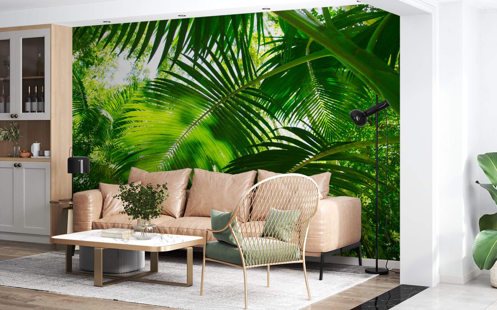 Fototapeta veľké zelené listy