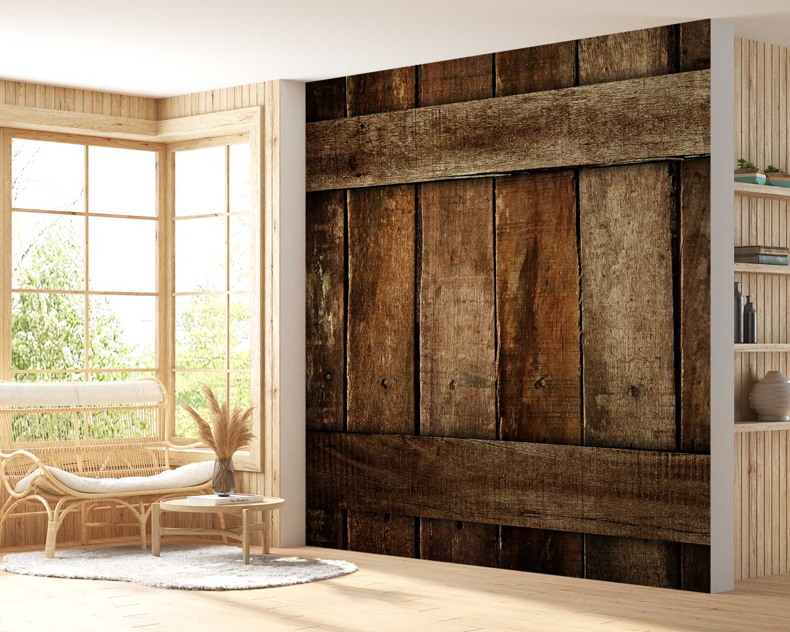 Fototapeta drevené plotové dosky