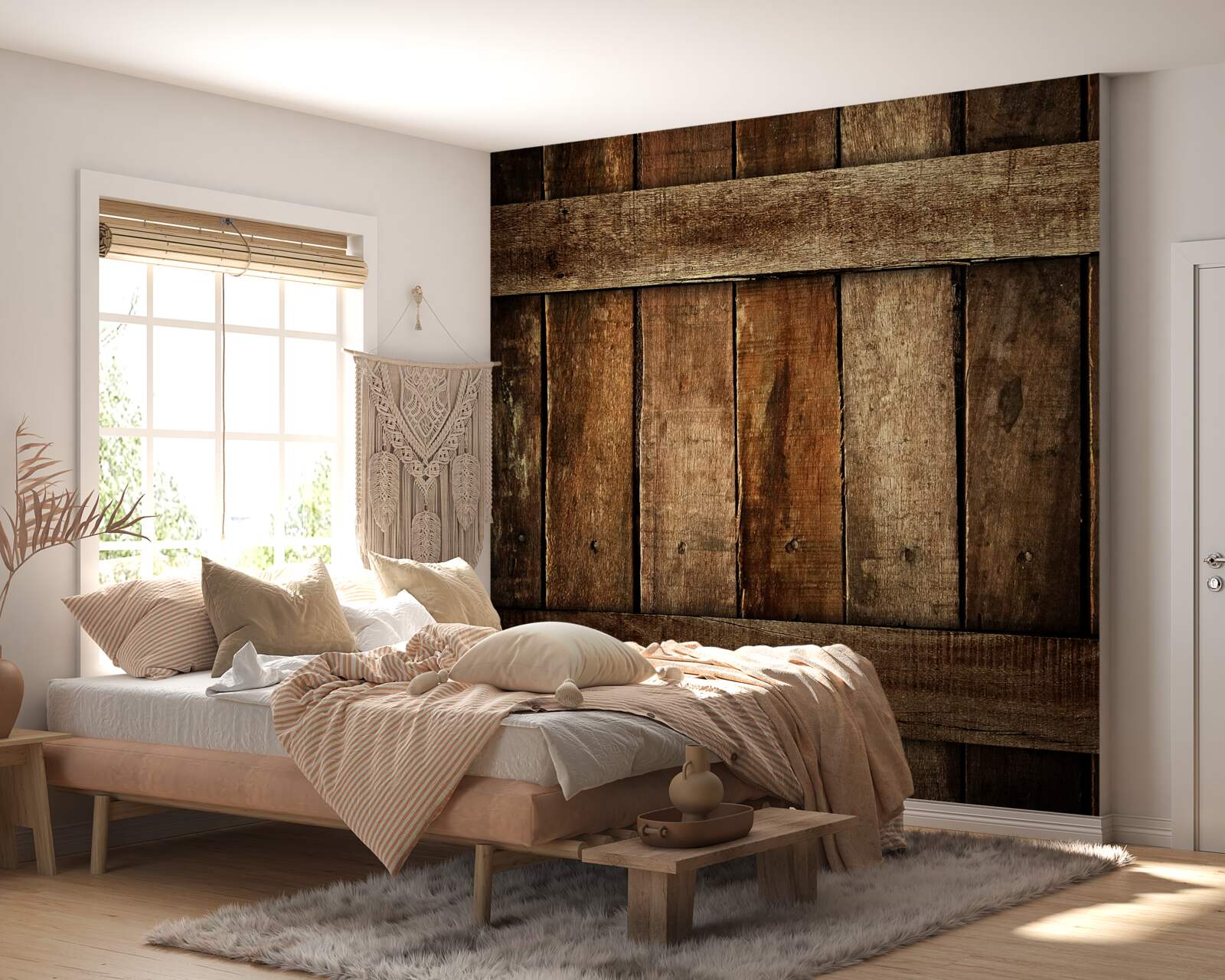 Fototapeta drevené plotové dosky