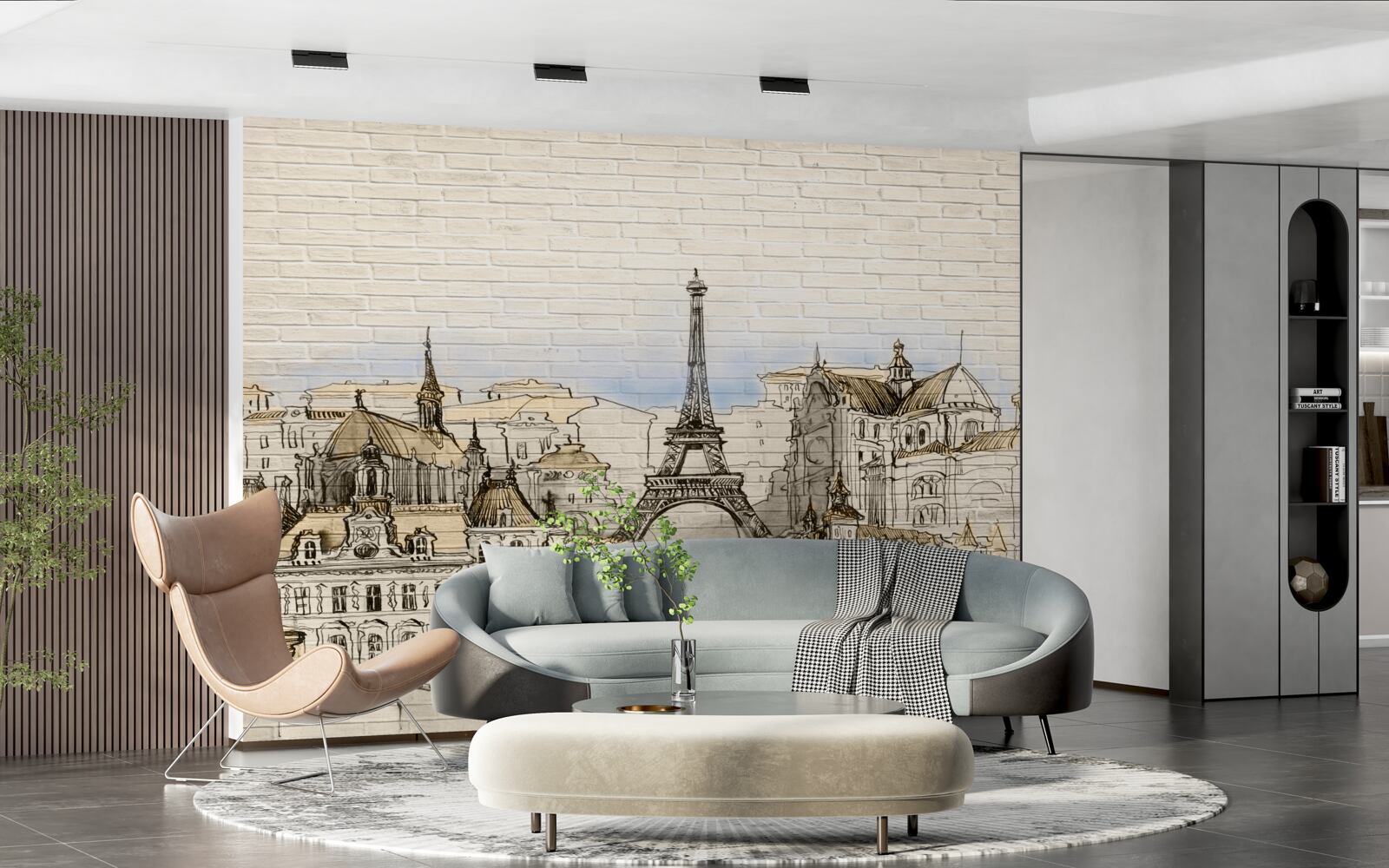 Fototapeta hlavné turistické atrakcie Paríža