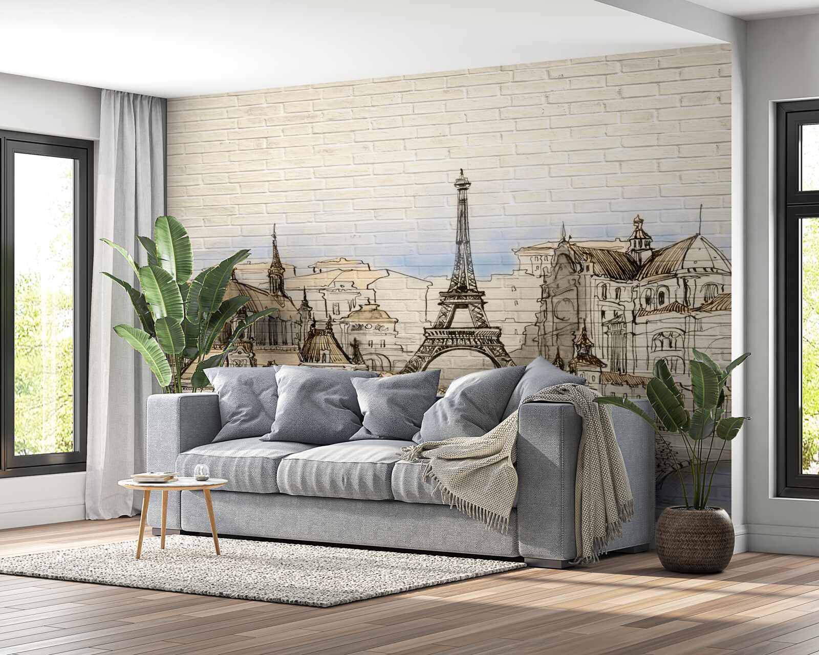 Fototapeta hlavné turistické atrakcie Paríža