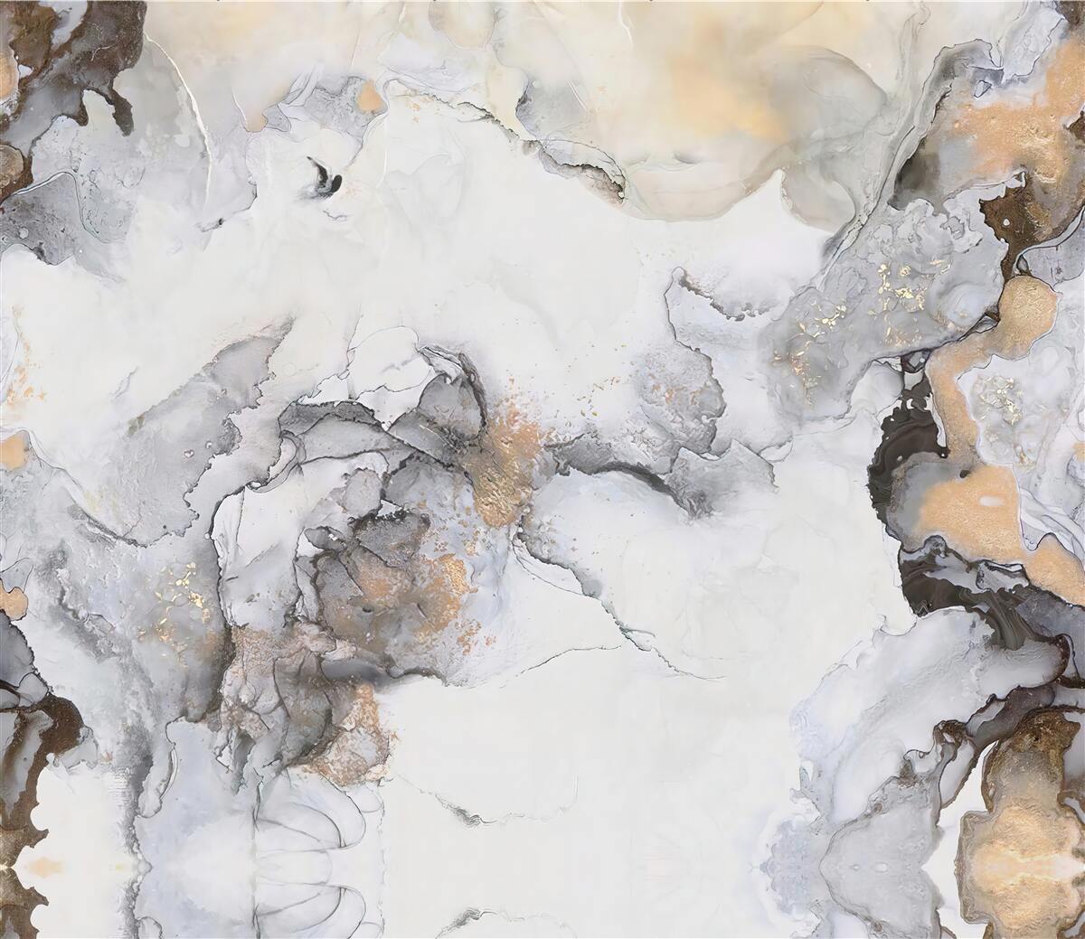 Fototapeta abstrakcia v odtieňoch bielej, šedej a zlatej