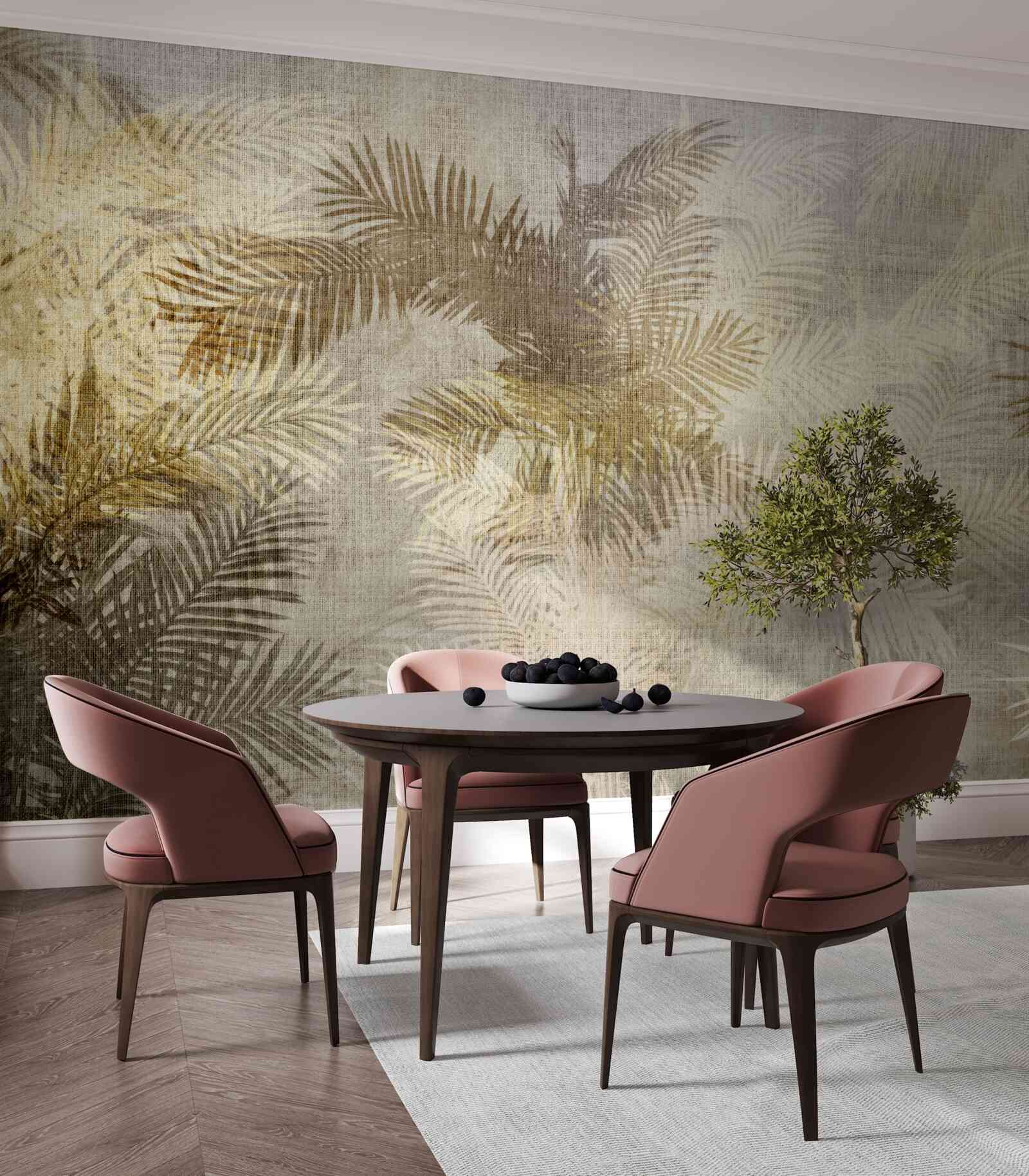 Fototapeta obrázok na pozadí s listami papradia