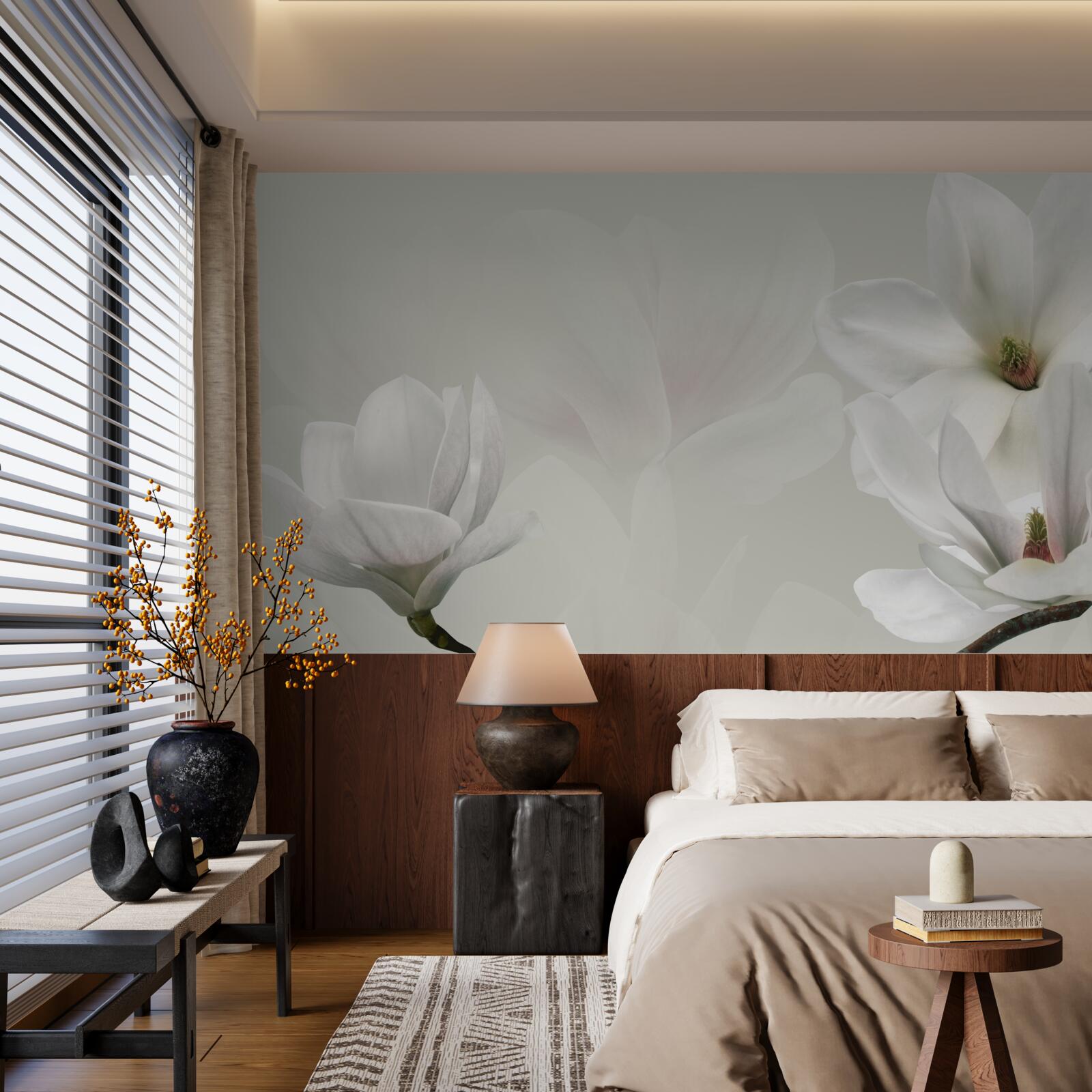 Fototapeta veľké biele kvety