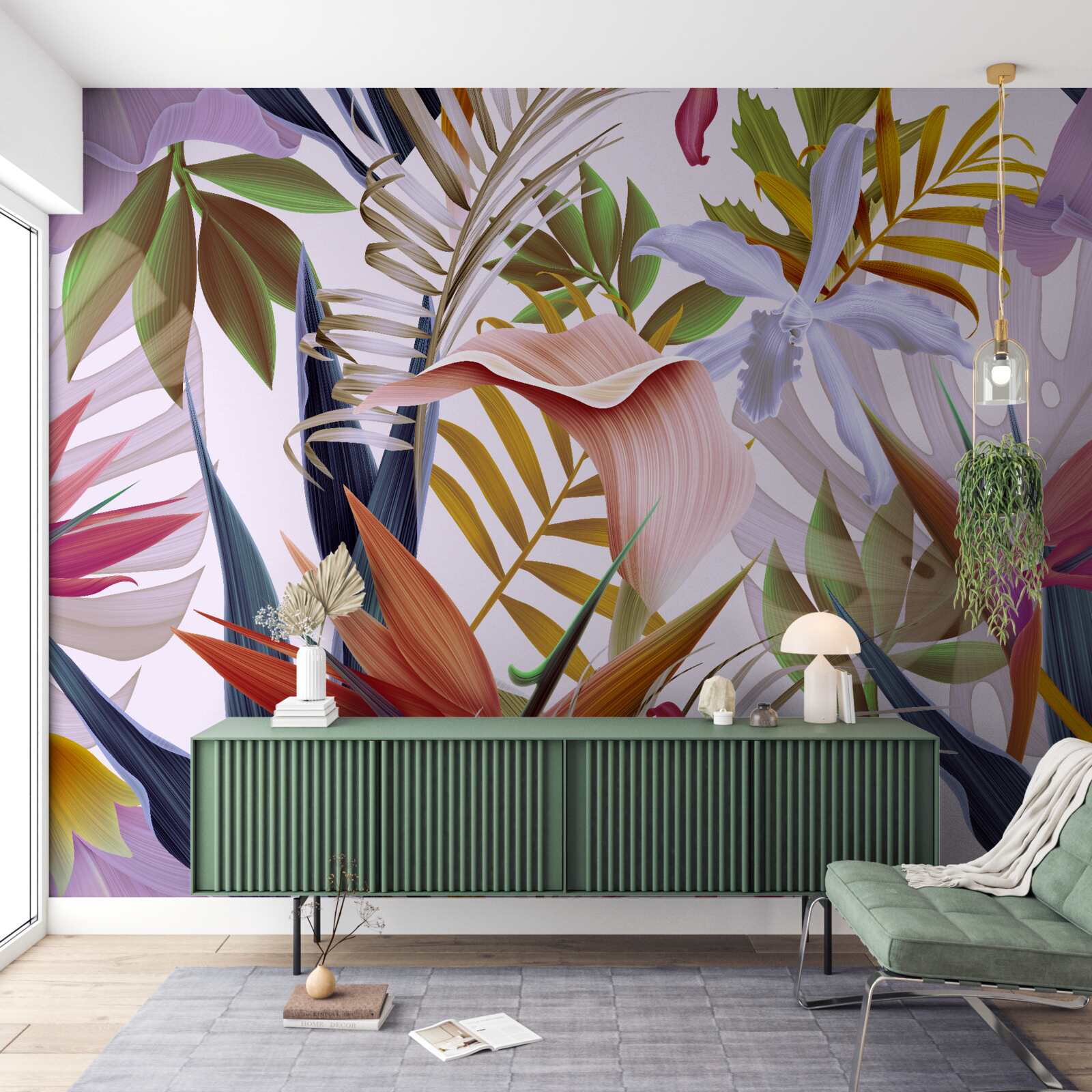 Fototapeta veľké rastliny rôznych farieb