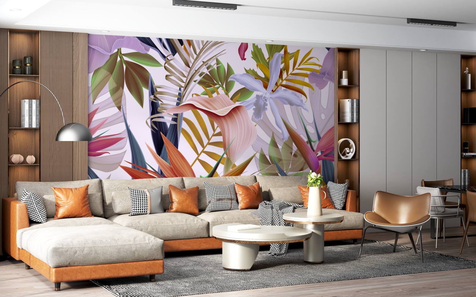 Fototapeta veľké rastliny rôznych farieb