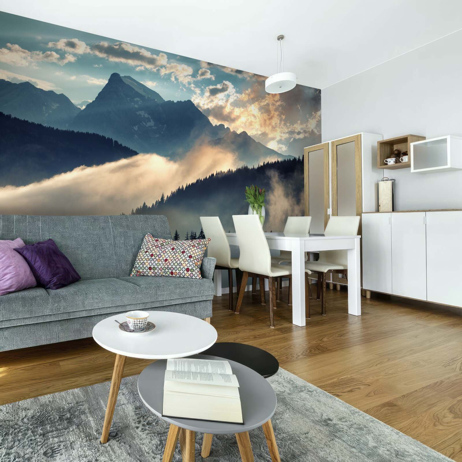 Fototapeta ráno pod majestátnymi štítmi