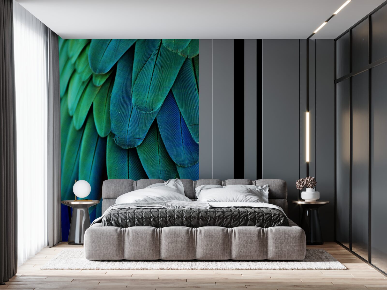 Fototapeta listy sú veľké a tmavo zelené