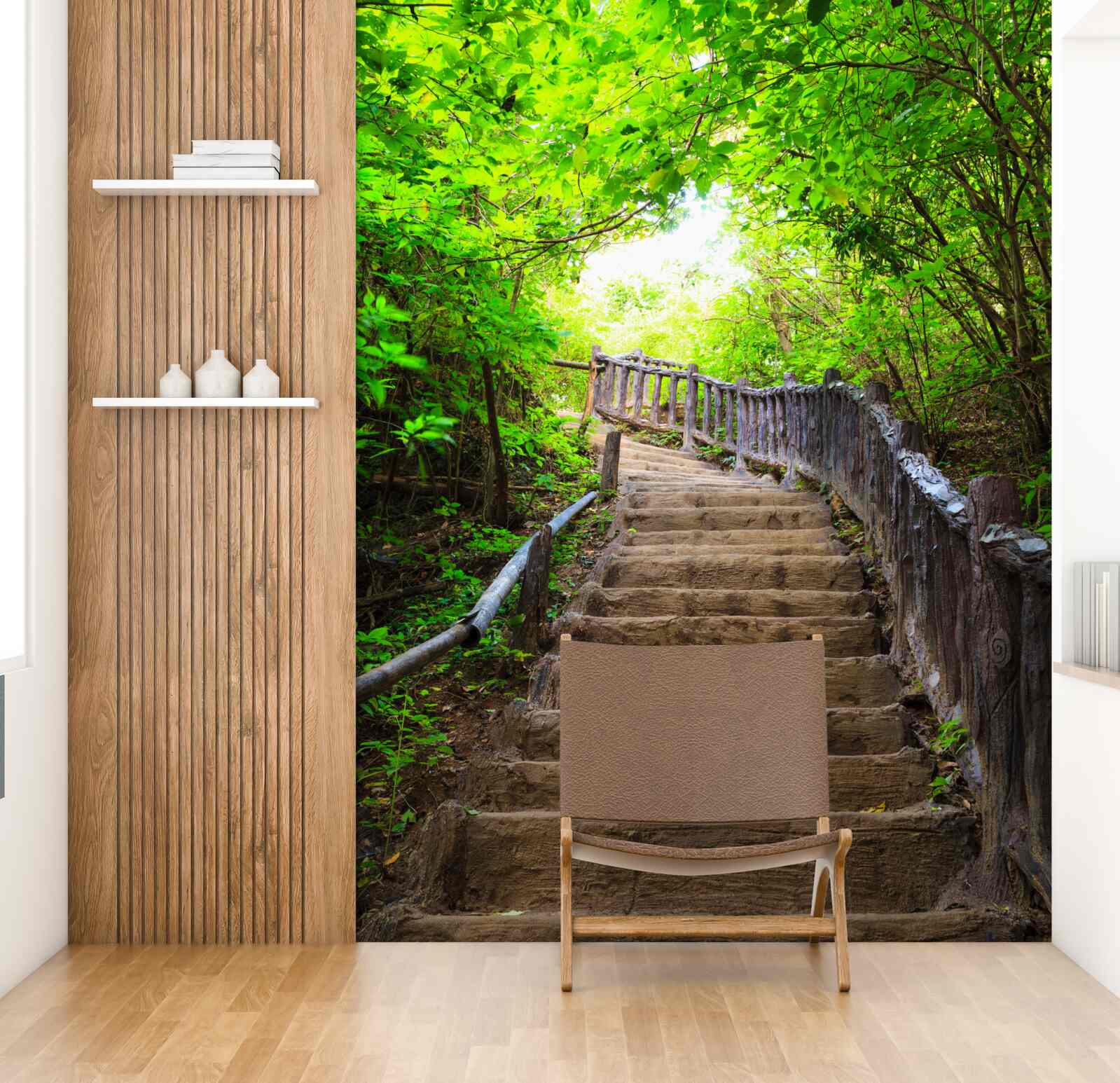 Fototapeta zelené schody