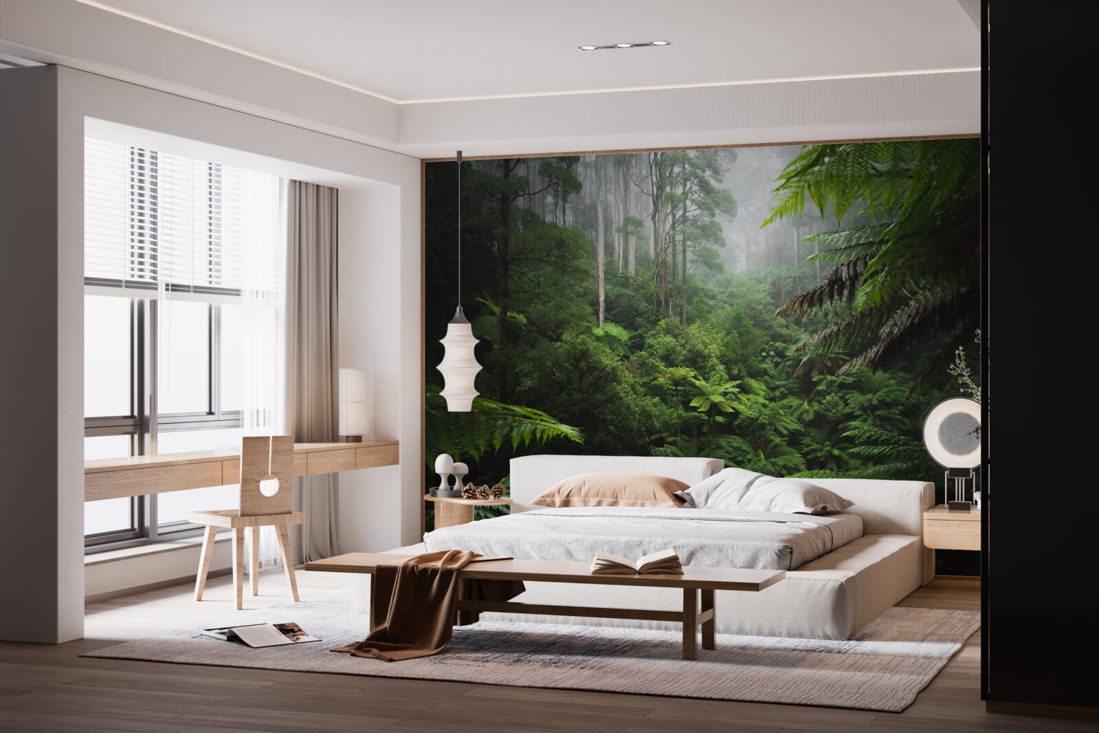 Fototapeta hustý smaragdový les