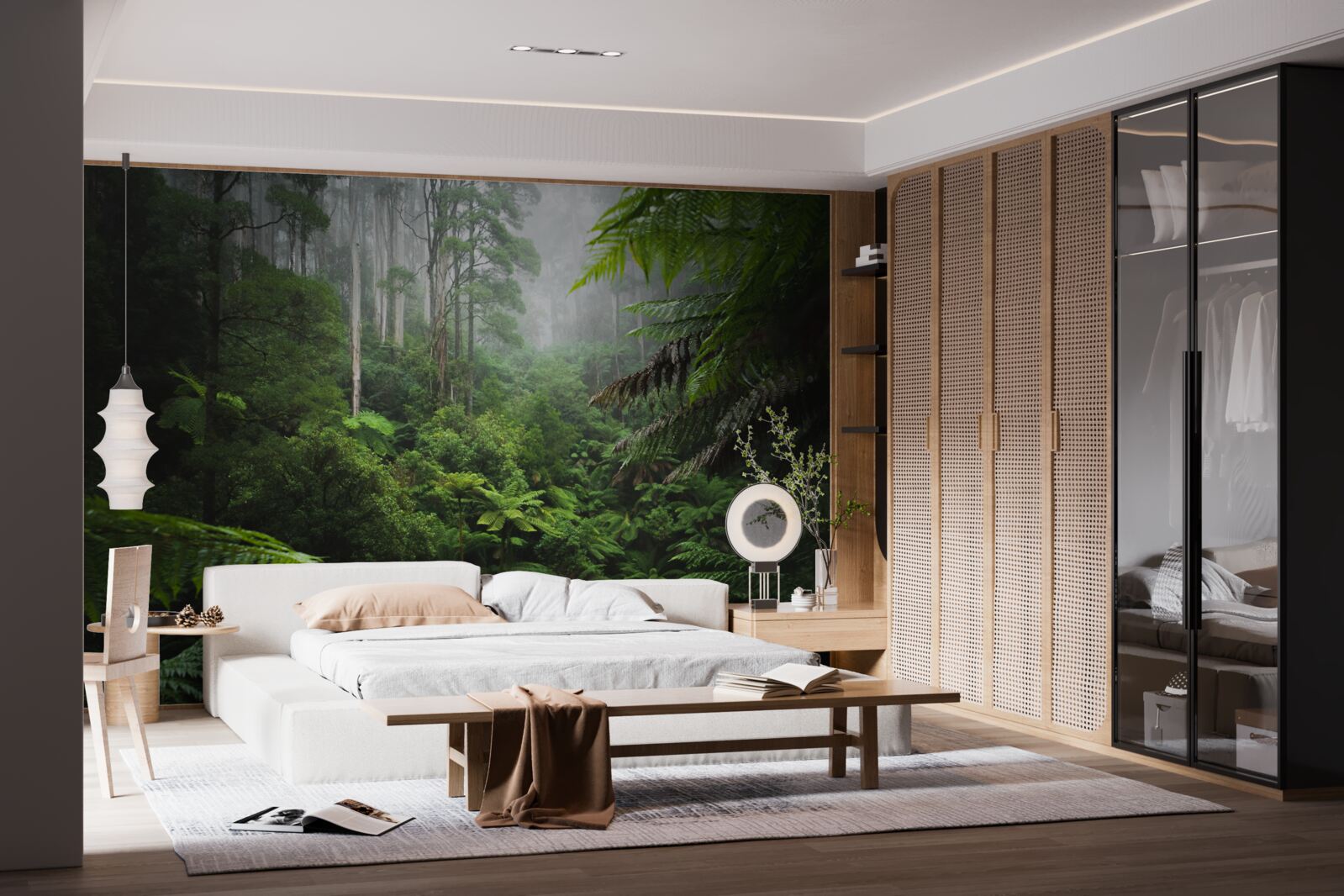 Fototapeta hustý smaragdový les