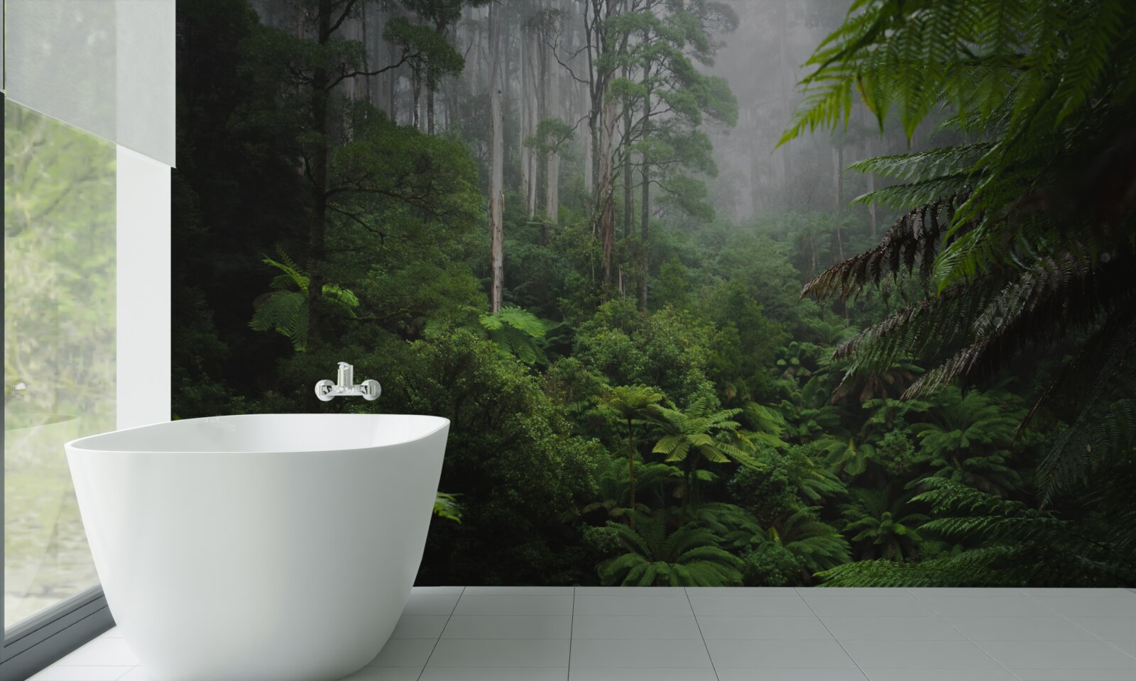 Fototapeta hustý smaragdový les