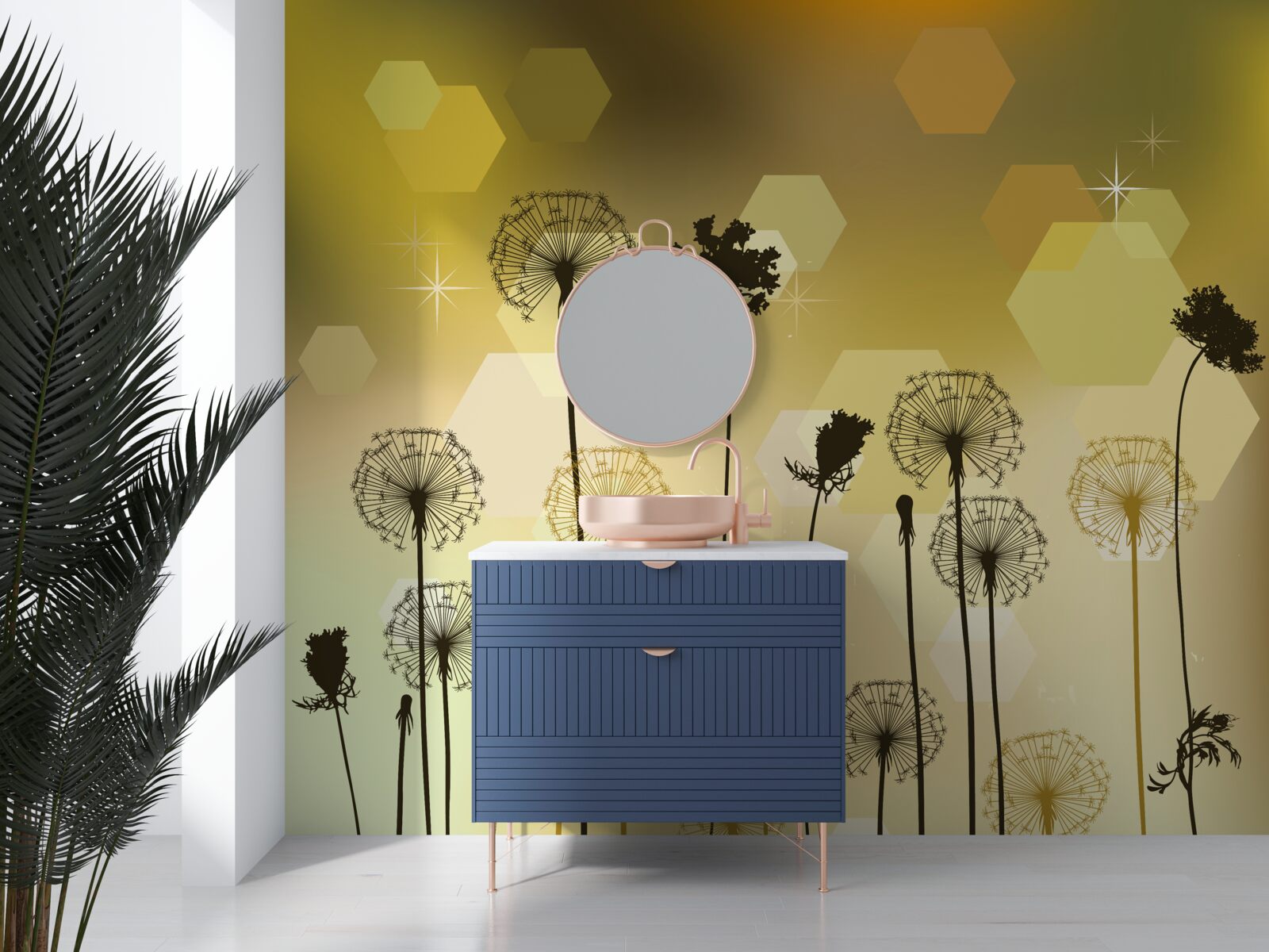 Fototapeta zvláštne maľované rastliny