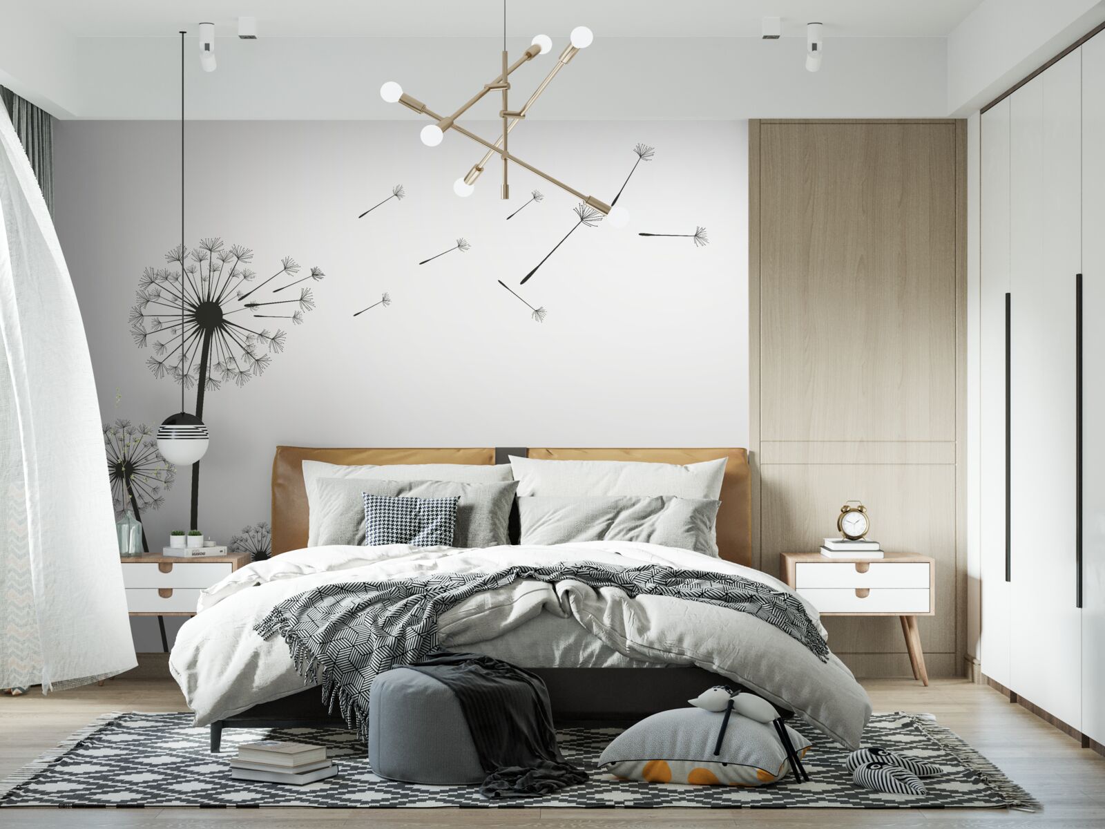 Fototapeta opadané púpavy odlietajú