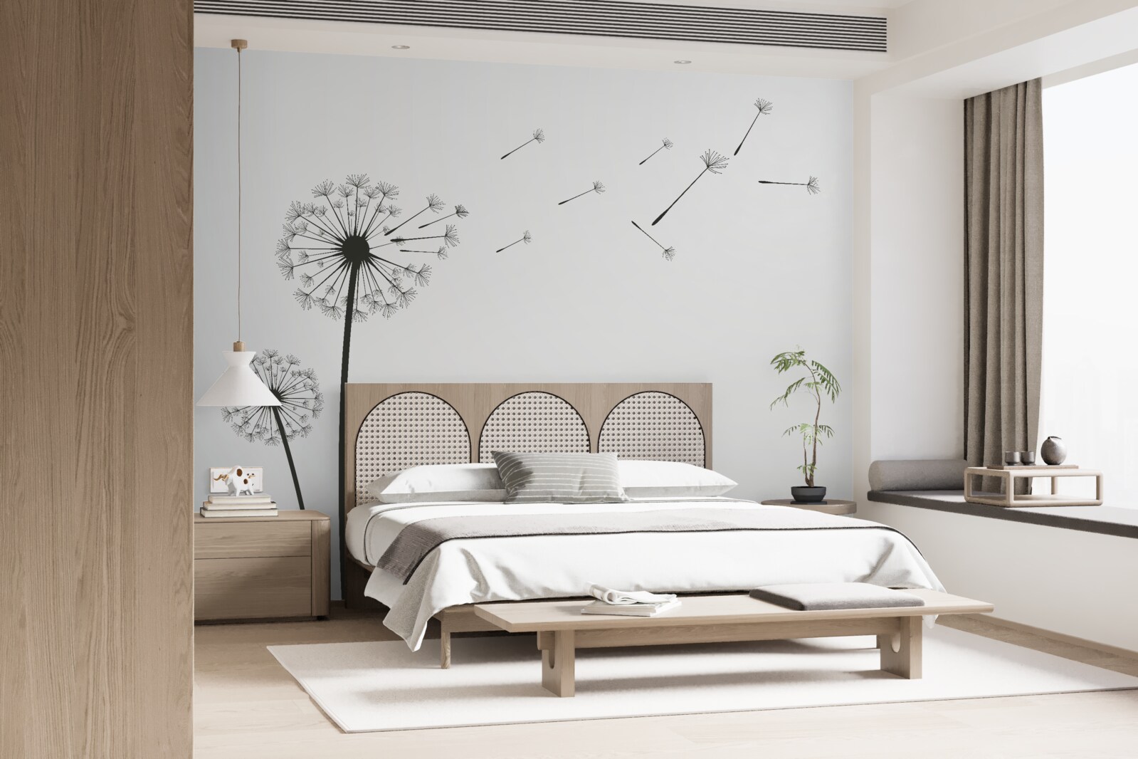 Fototapeta opadané púpavy odlietajú