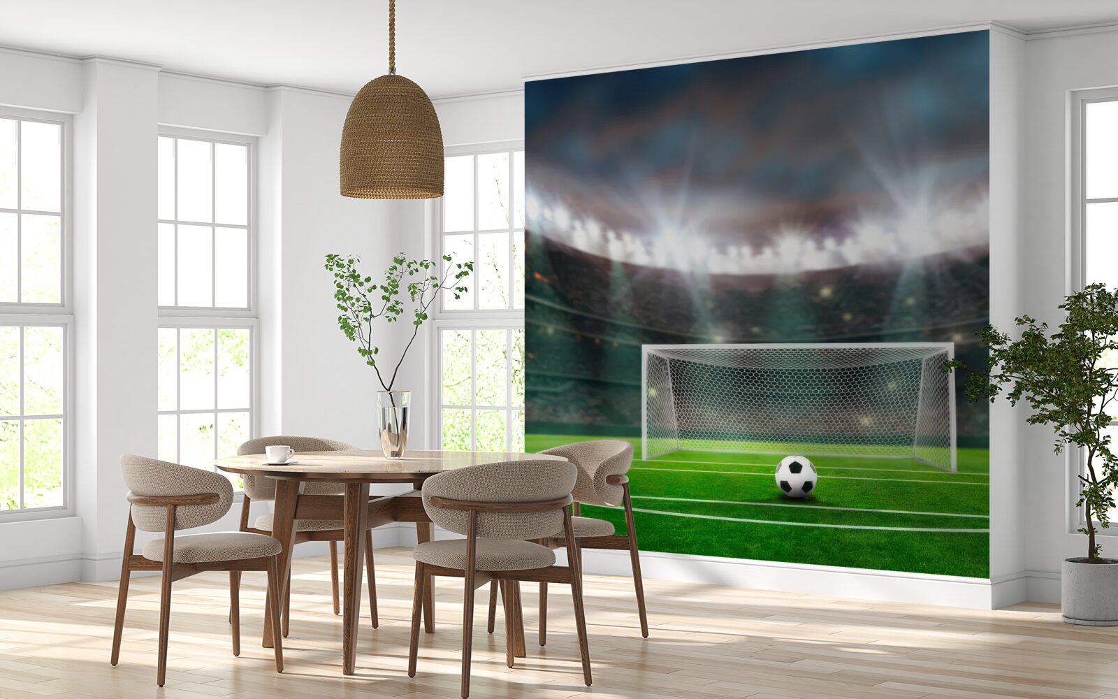 Fototapeta na ihrisku je lopta vedľa brány