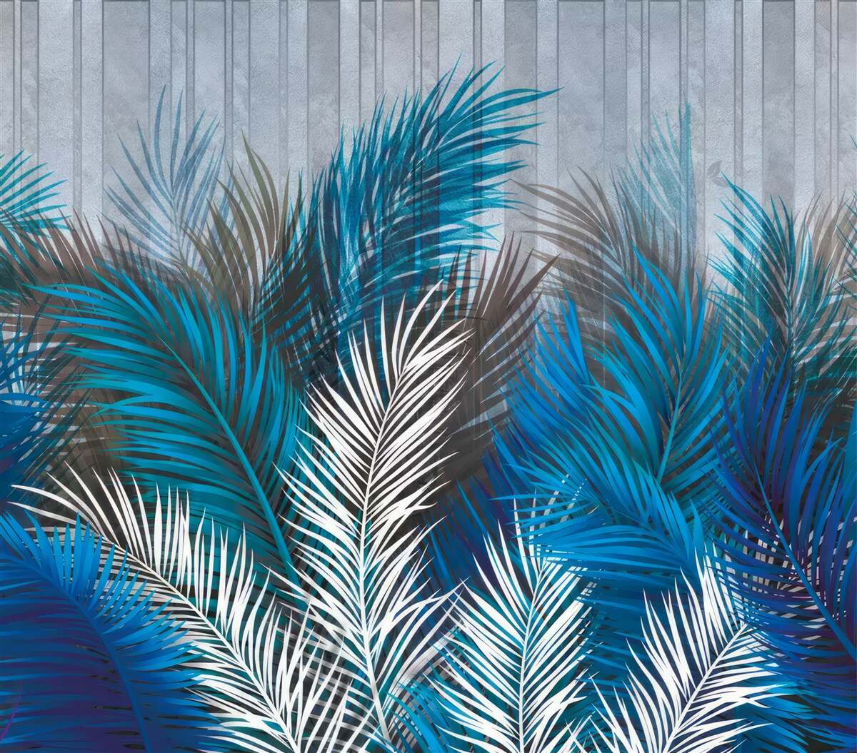 Fototapeta listy paprade v rôznych farbách