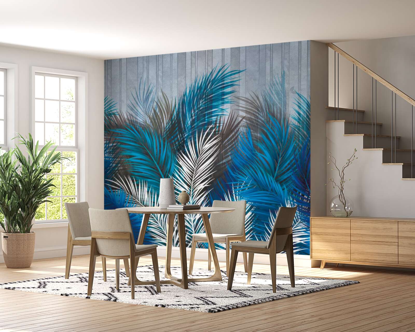 Fototapeta listy paprade v rôznych farbách