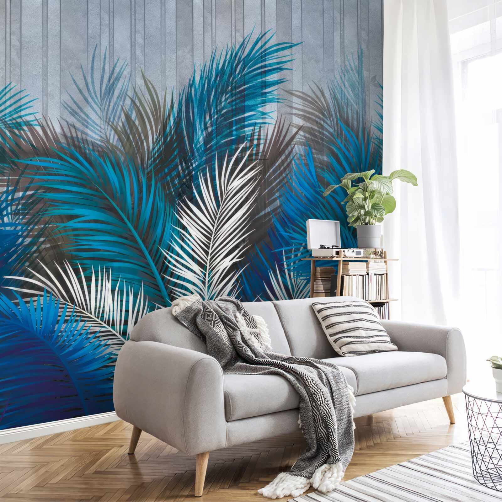 Fototapeta listy paprade v rôznych farbách