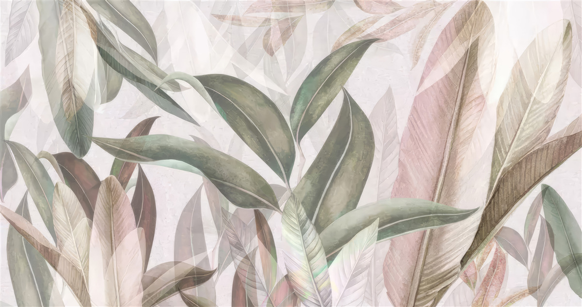 Fototapeta listy rôznych tvarov a typov zobrazené na fotografii