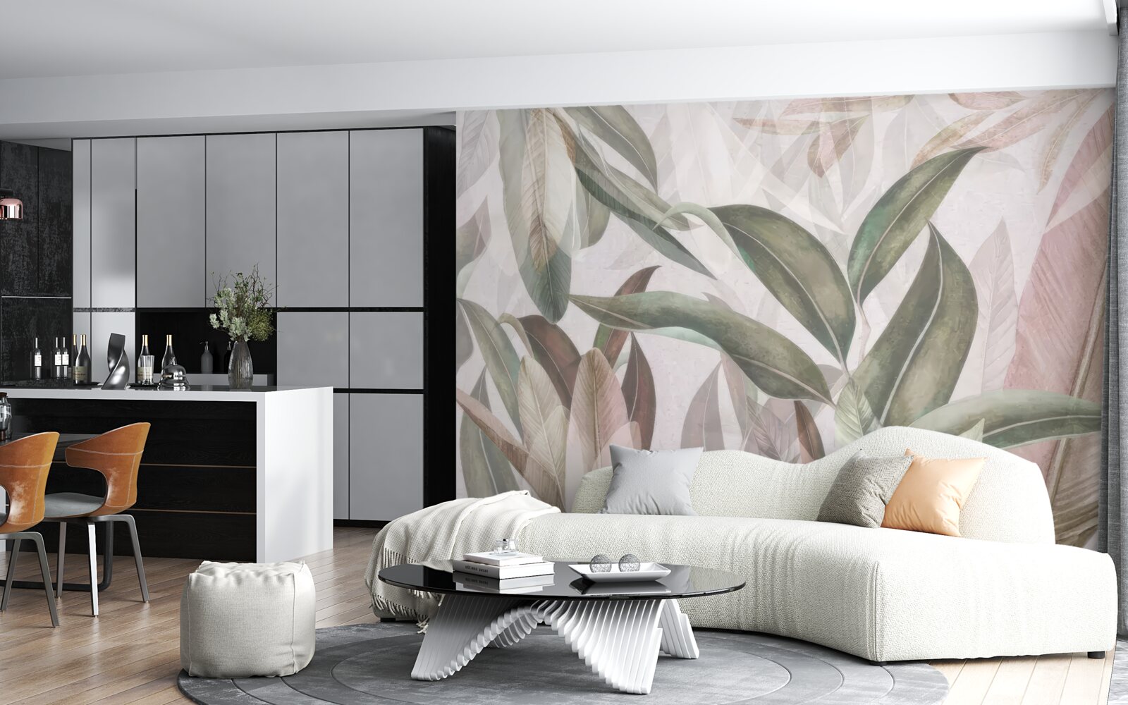 Fototapeta listy rôznych tvarov a typov zobrazené na fotografii