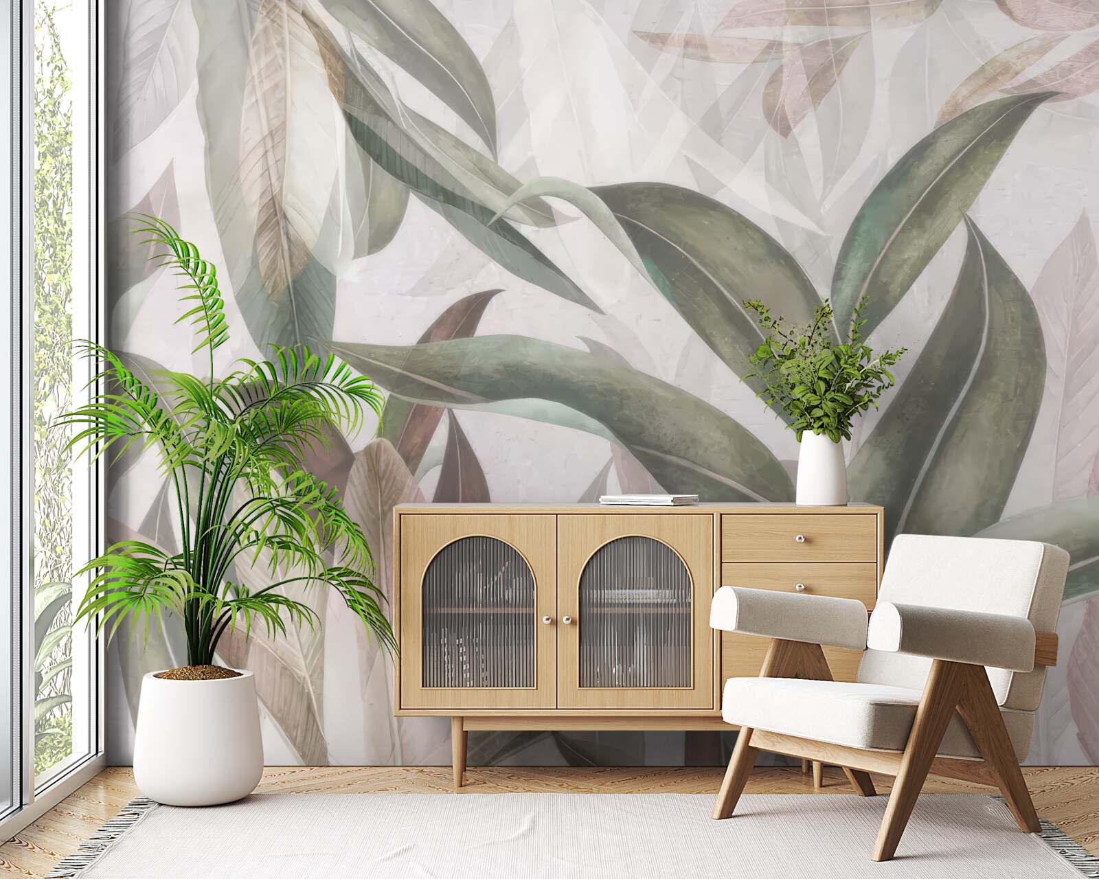 Fototapeta listy rôznych tvarov a typov zobrazené na fotografii