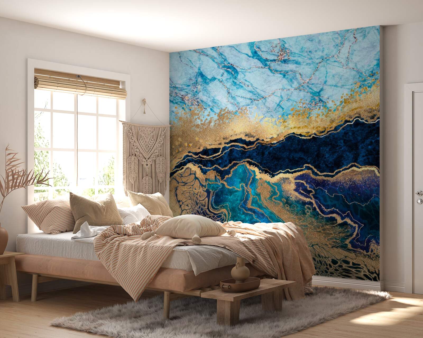 Fototapeta pozadie s mramorovými vzormi v jasných farbách