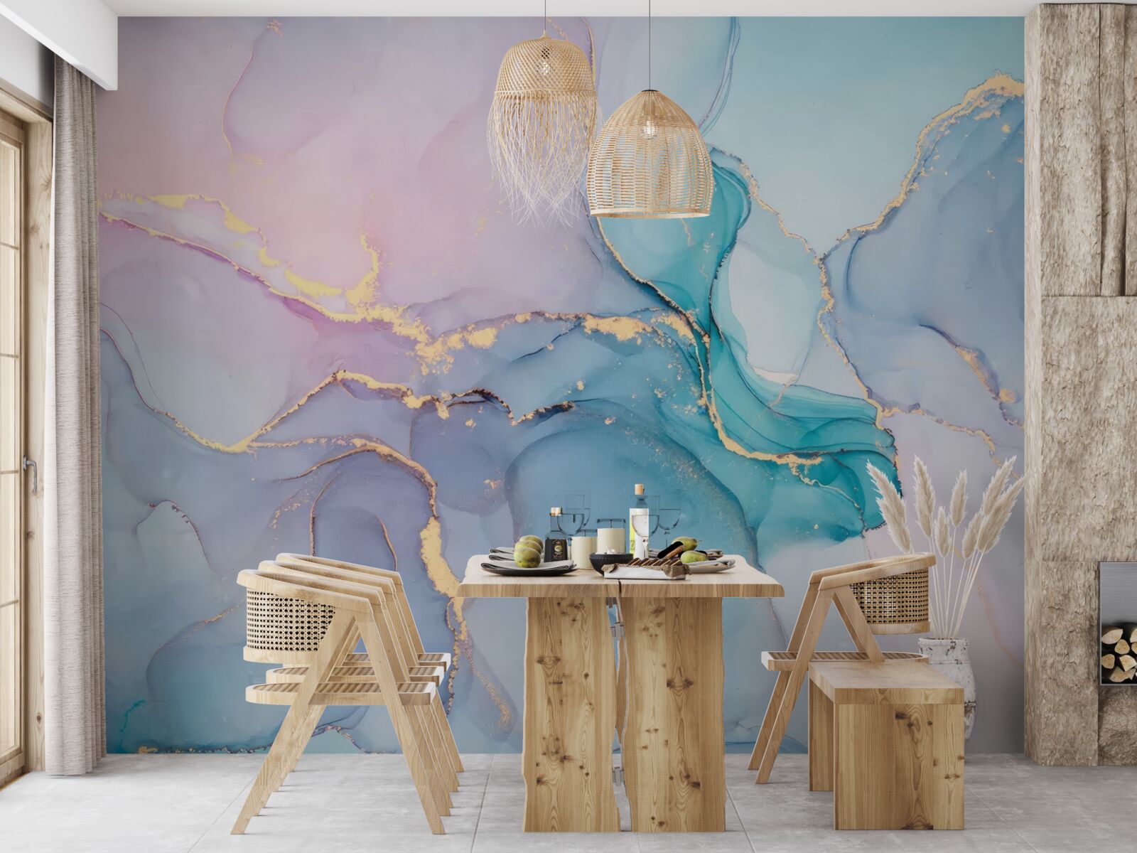 Fototapeta mramorové pozadie v pastelových farbách